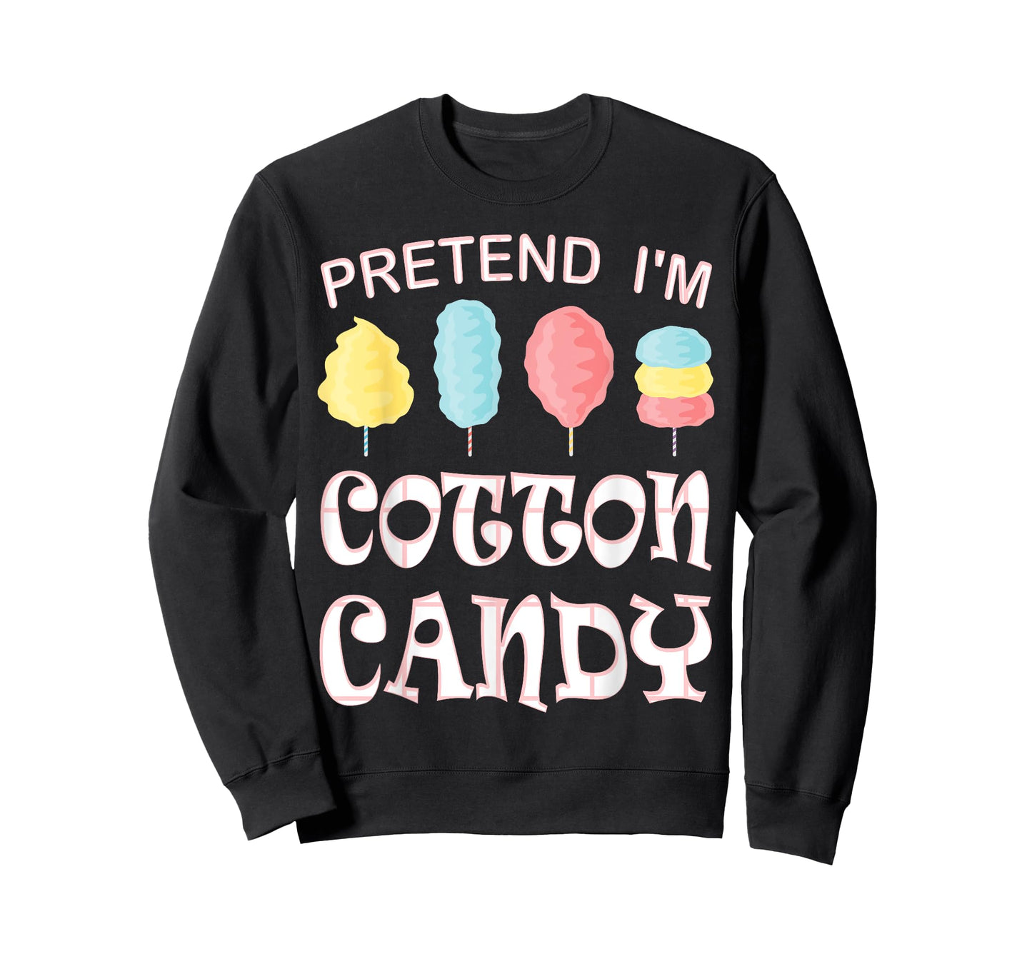 Pretend I'm Cotton Candy Halloween Costume T-Shirt