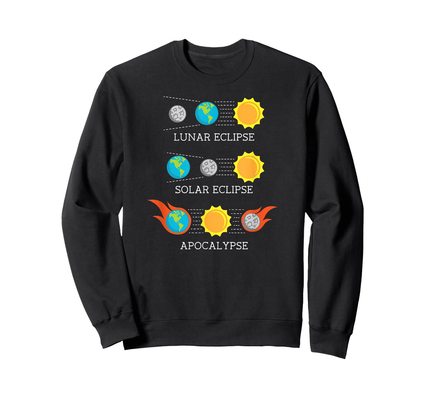 Total Solar Eclipse Funny Apocalypse Lunar Space shirt gift T-Shirt