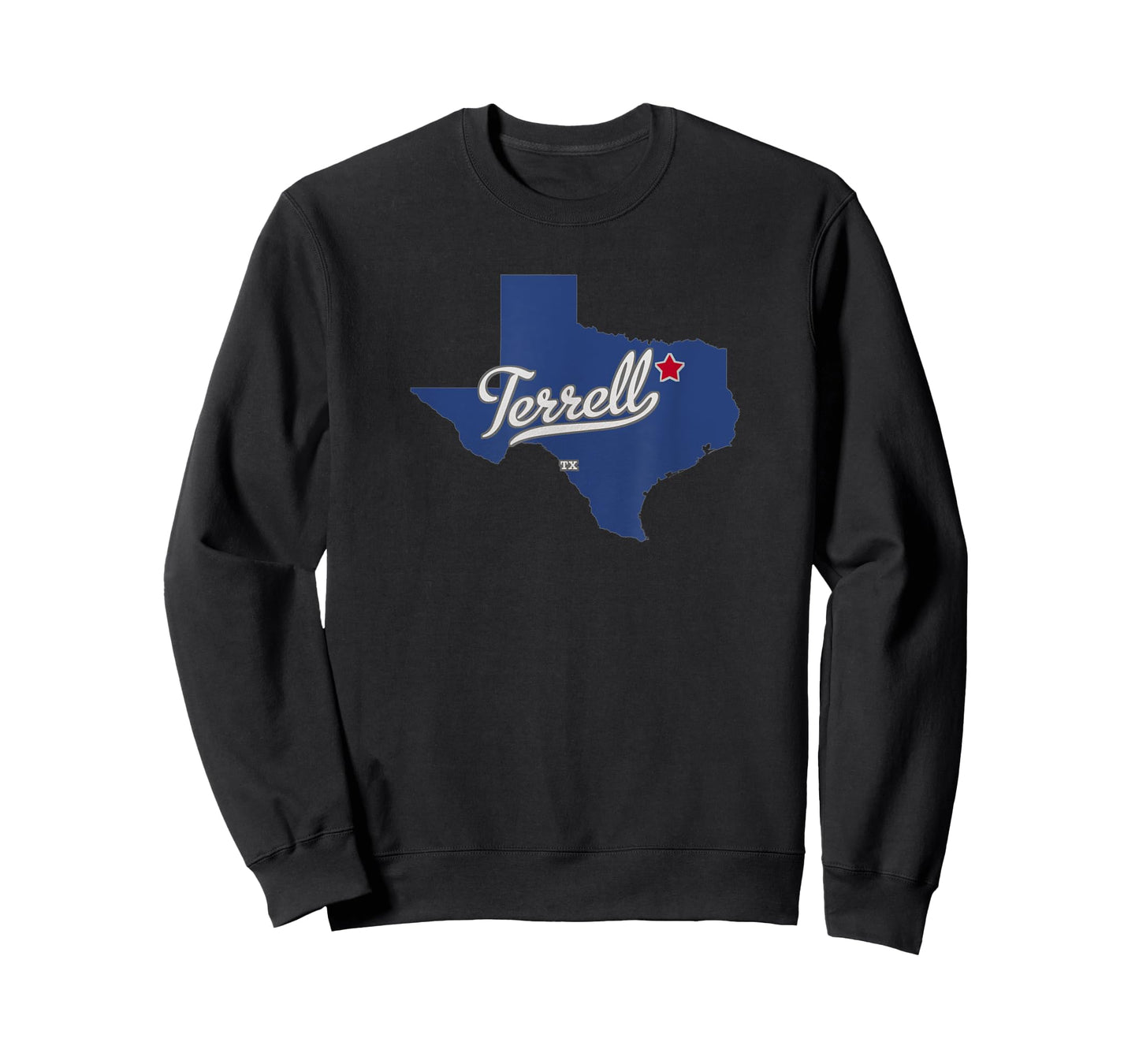 Terrell Texas TX Map T-Shirt