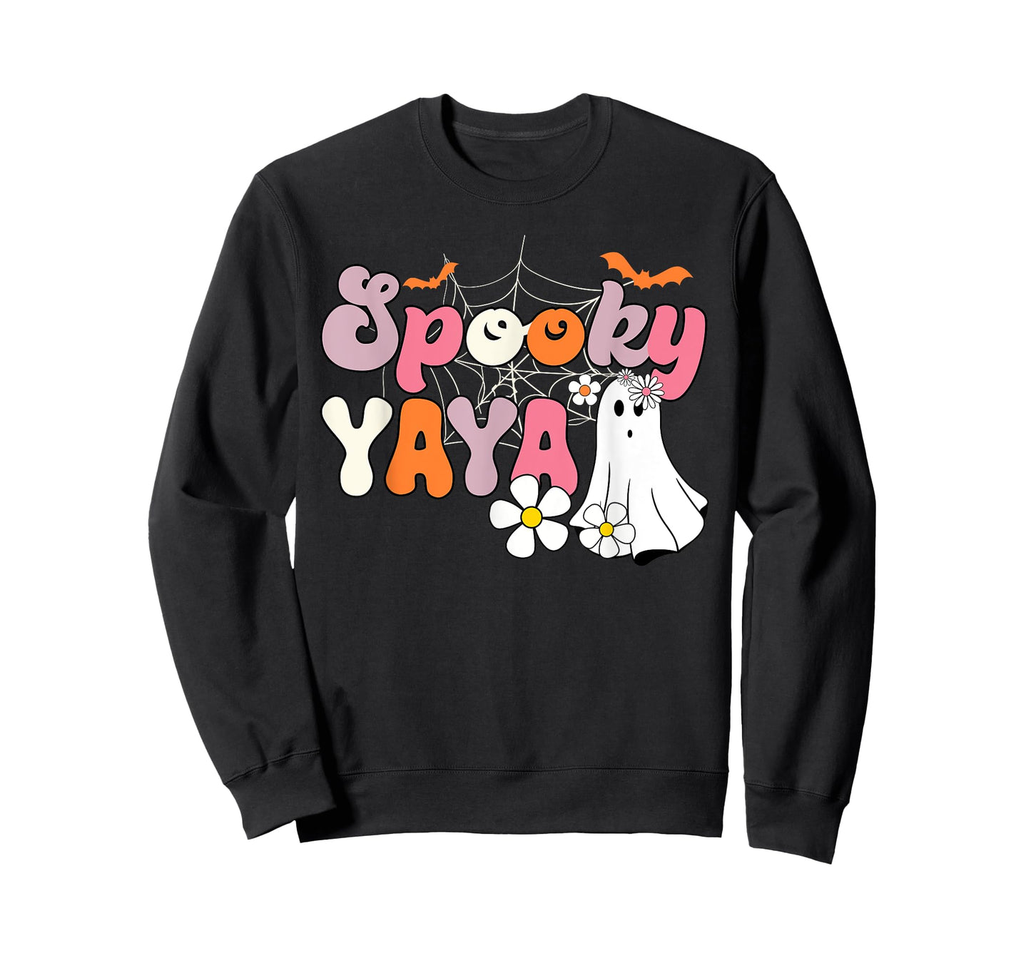 Groovy One Spooky Yaya Mama Grandma Witch Mom Halloween T-Shirt