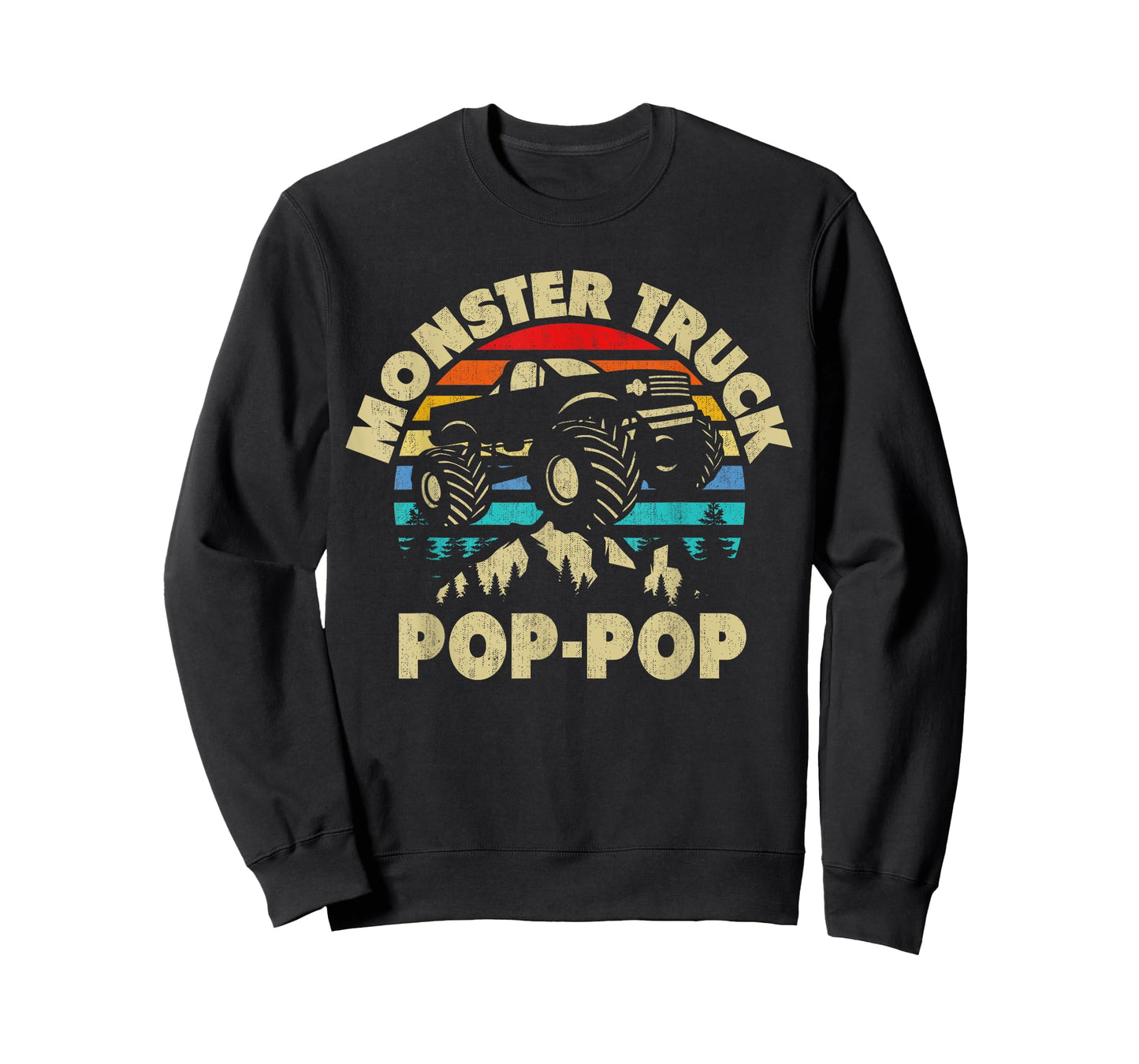 Monster Truck Pop-Pop Matching Family Monster Truck Grandpa T-Shirt