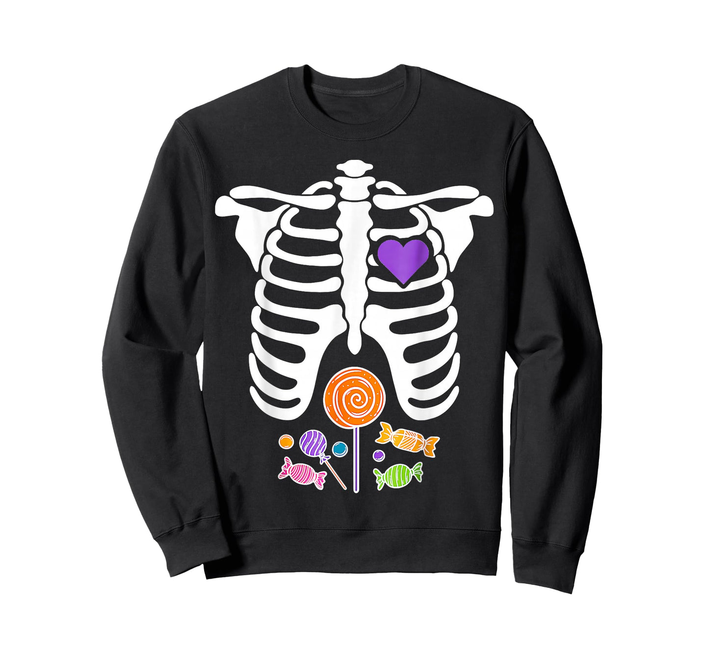 Halloween Candy Xray Skeleton Costume T-Shirt