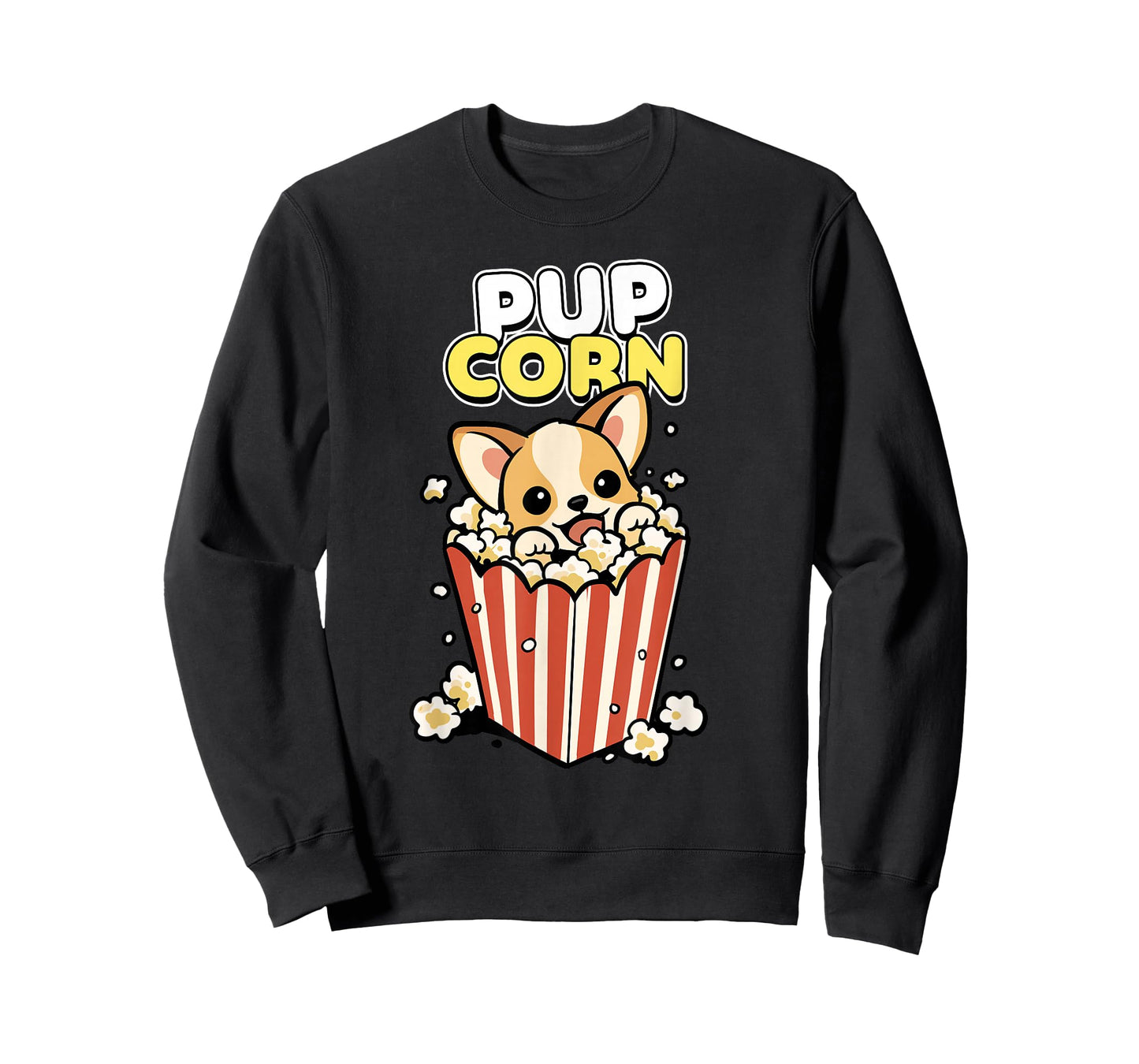 Pupcorn Dog in Popcorn Pun Cute Movie Snack Art T-Shirt