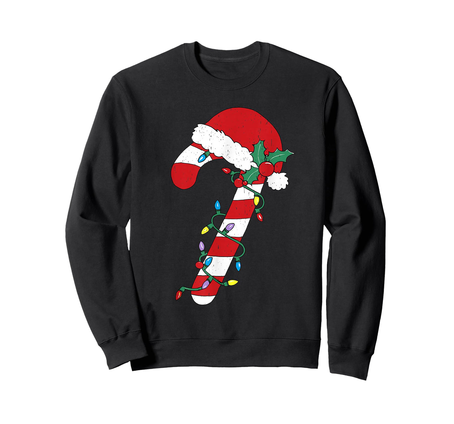 Christmas Candy Cane Santa Xmas Kids Toddler Youth Women Men T-Shirt
