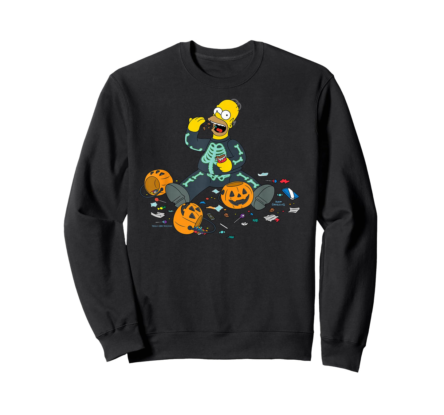 The Simpsons Homer Halloween Trick or Treat Candy Binge T-Shirt