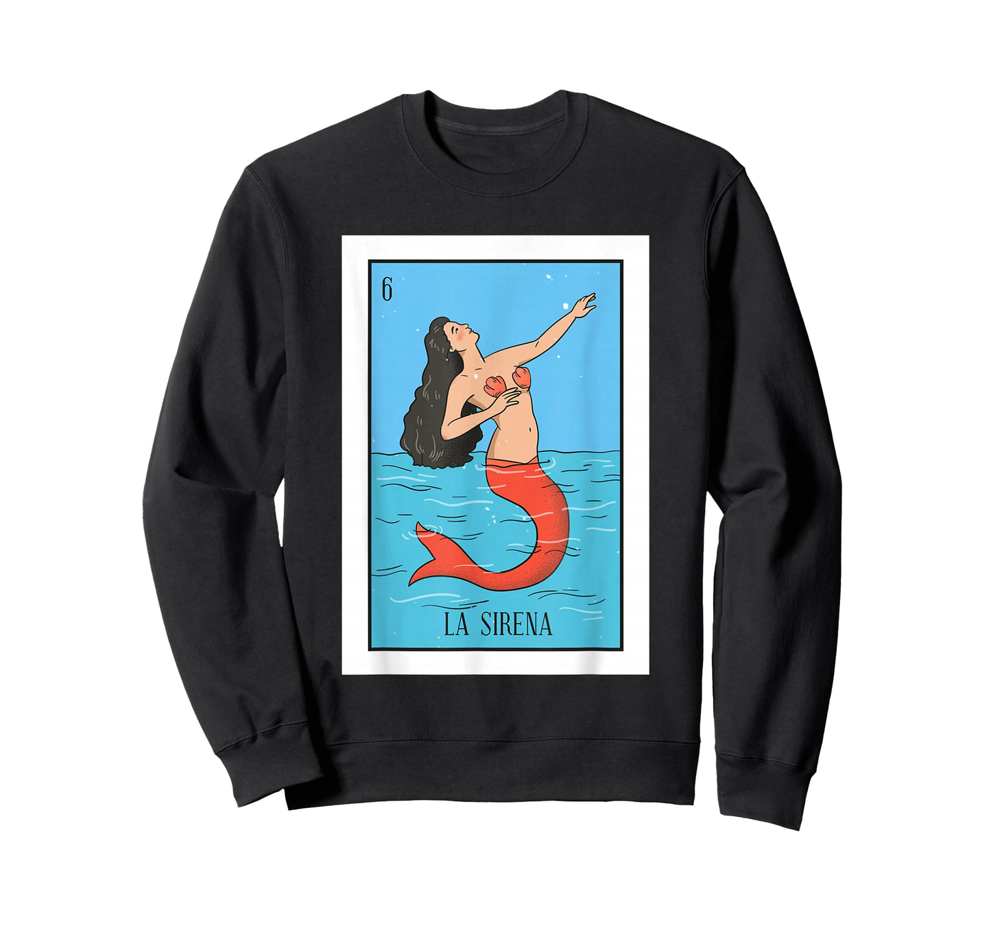 La Mermaid Lottery The Mermaid Mexican card Lottery T-Shirt