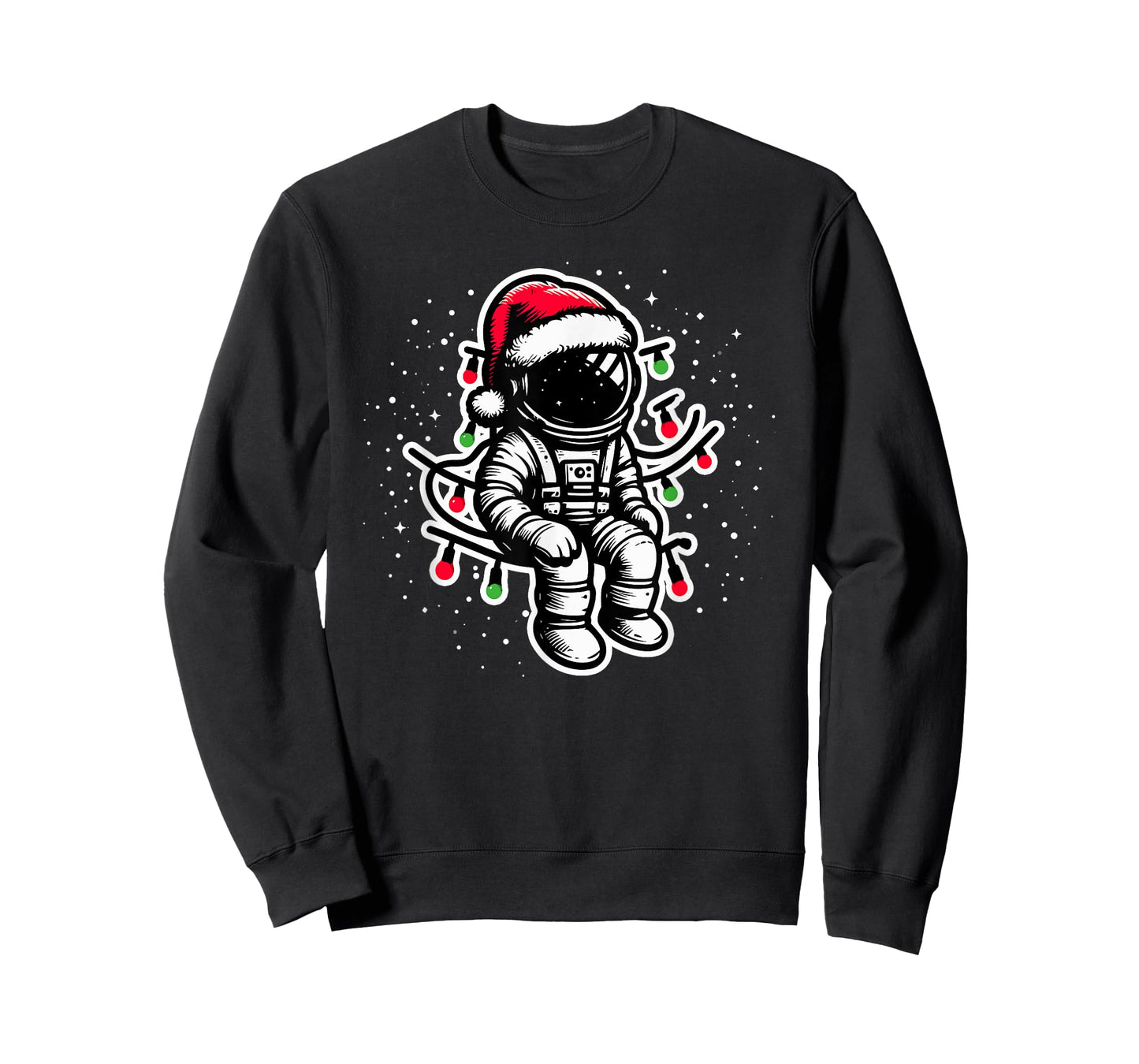 Astronaut Christmas Santa Hat Space Lover Boys T-Shirt