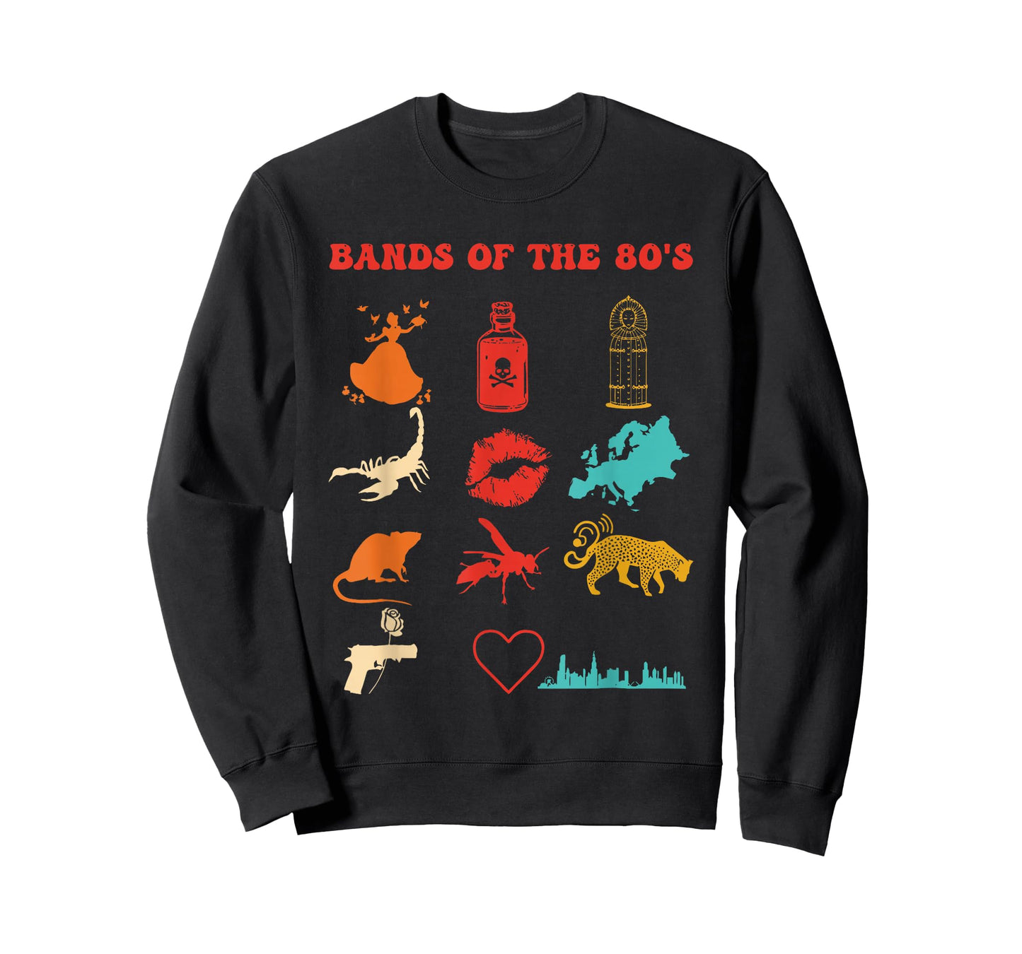 Bands Of The 80's Retro Vintage Design T-Shirt