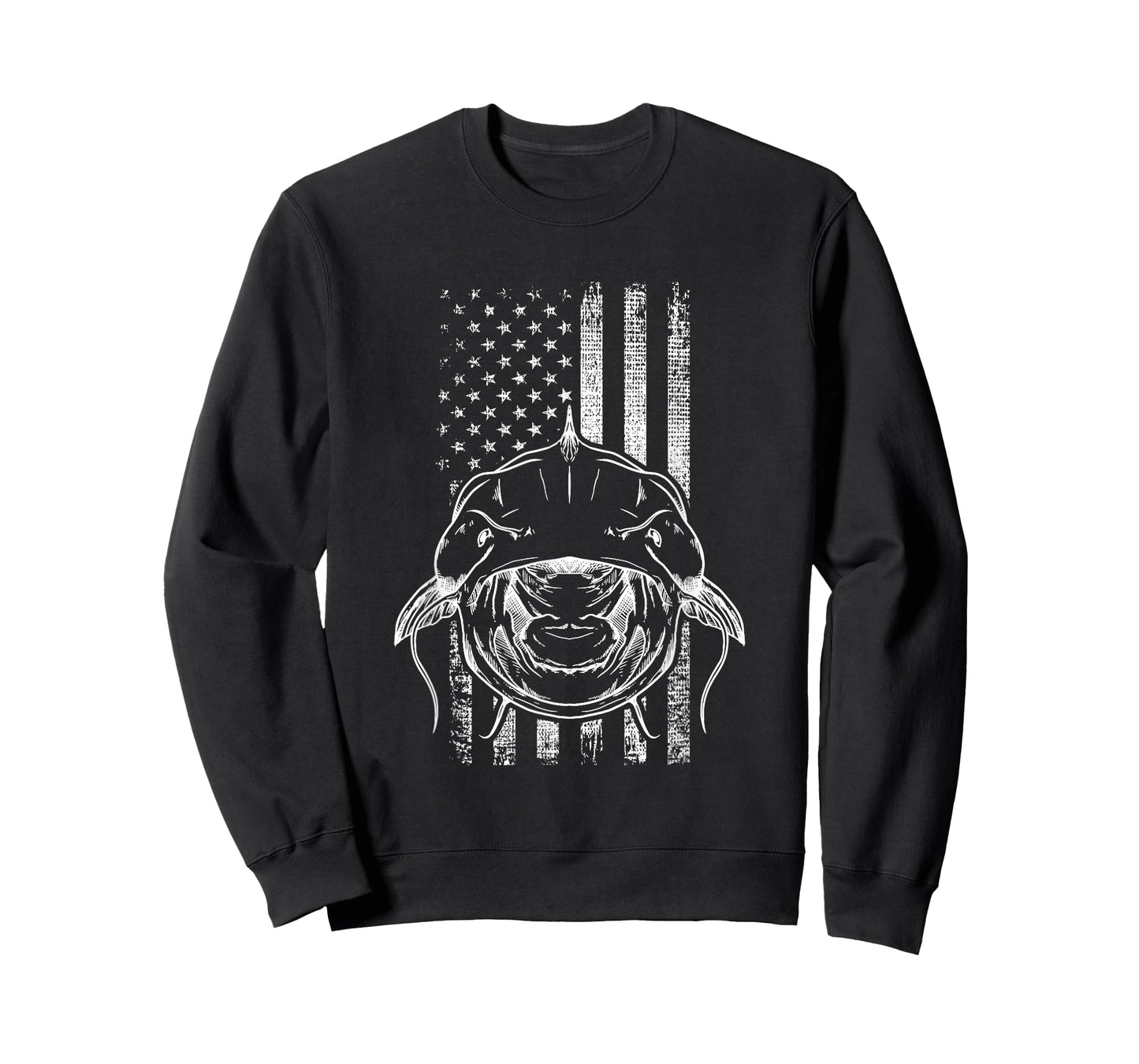 Distressed Flathead Catfish Shovelhead Cat Mudcat Noodling T-Shirt for Men Women Girls Kids