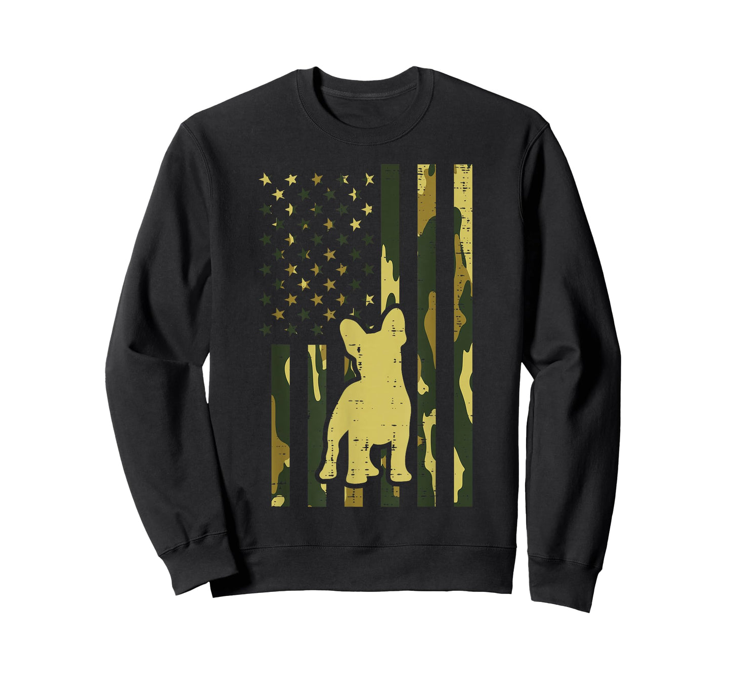 Camo US Flag French Bulldog Frenchie Patriot Dog Lover Gift T-Shirt