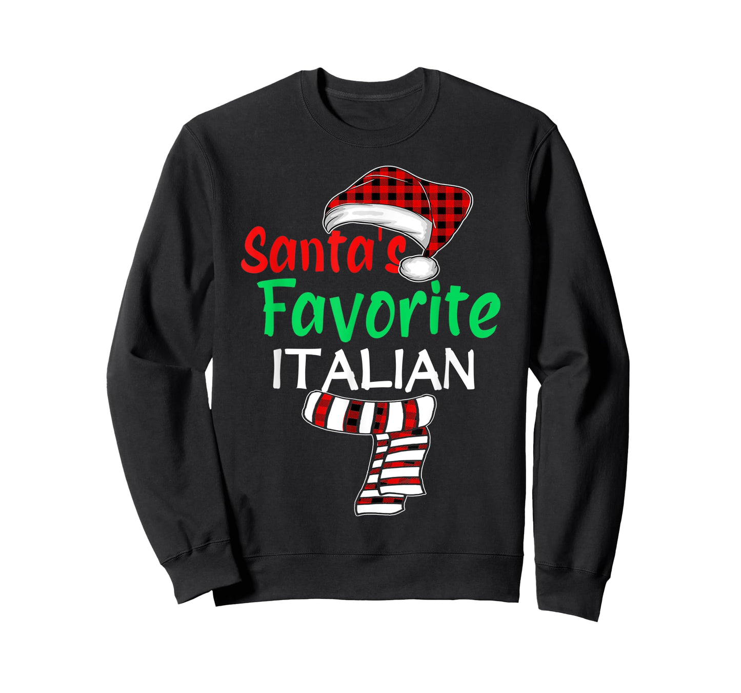 Christmas Pajama Santa Claus Shirt, Santa's Favorite Italian T-Shirt