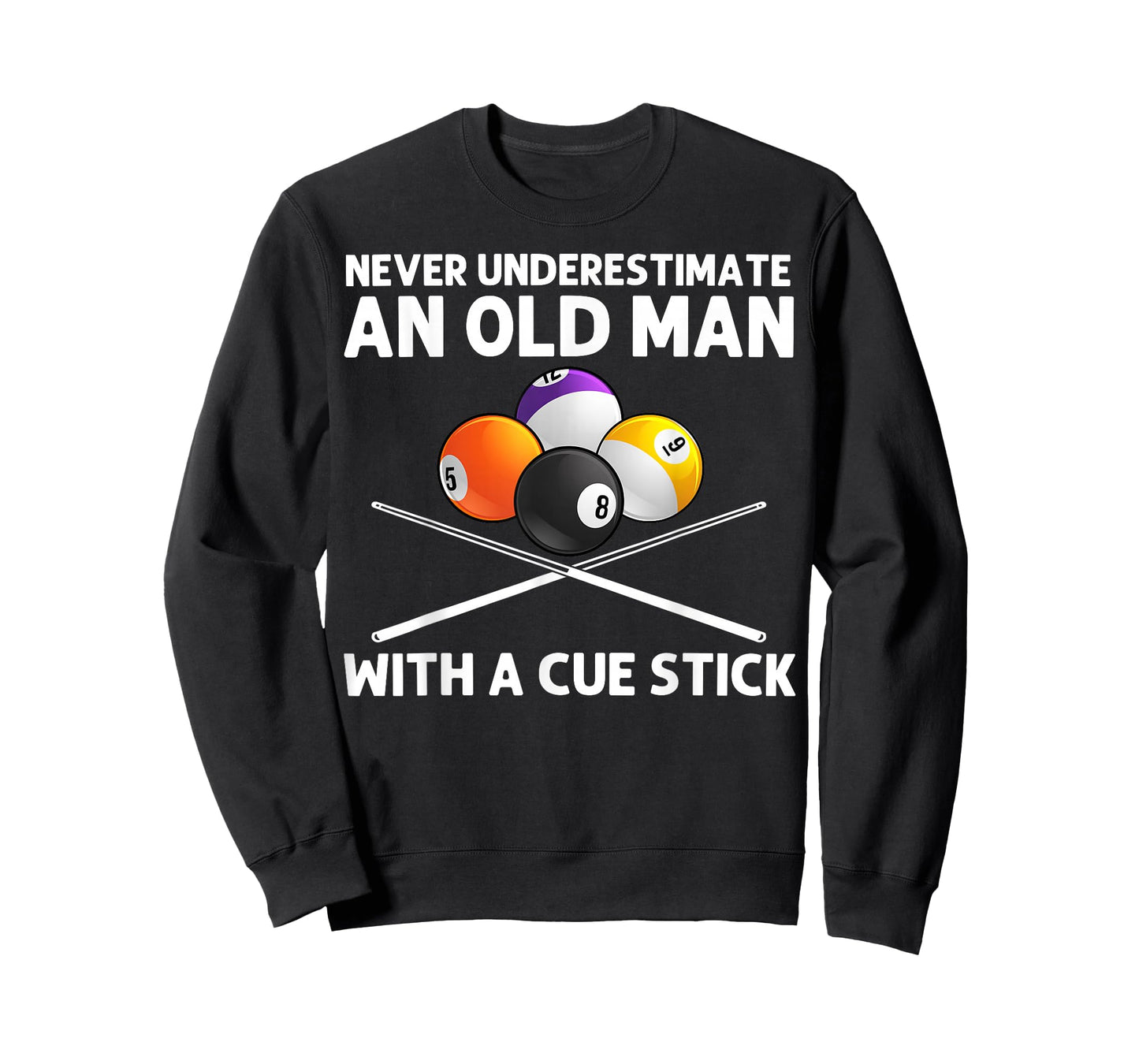 Best Billiard Art For Grandpa Men Billiard Lover Pool Player T-Shirt