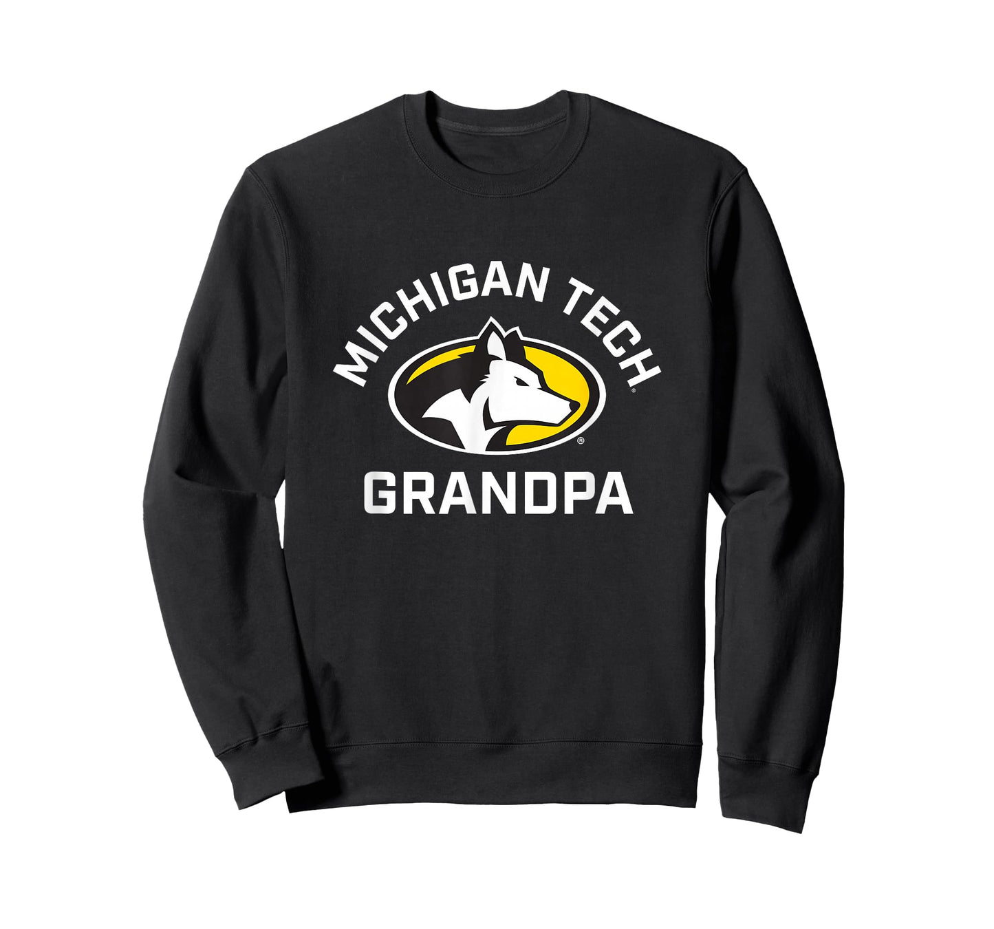 Michigan Tech Huskies Arched Grandpa T-Shirt