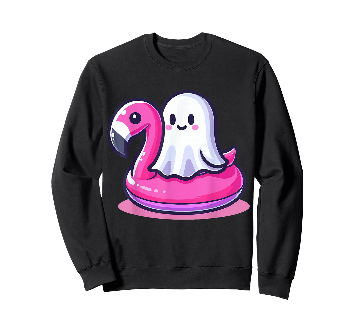 Ghost and Flamingo Halloween T-Shirt
