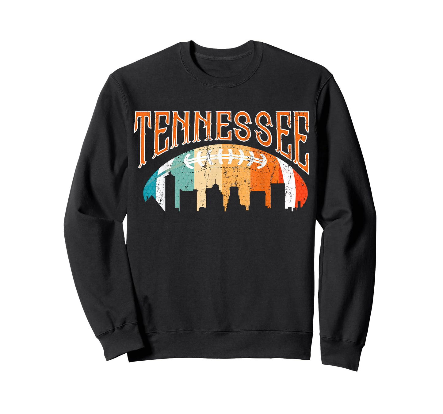 Retro Tennessee Football Fan Vintage City Skyline T-Shirt