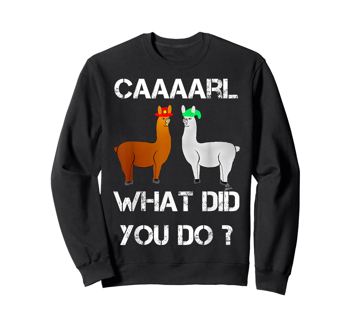 Lamas mit Hütts Karl was du dan? Funny Lama T-Shirt