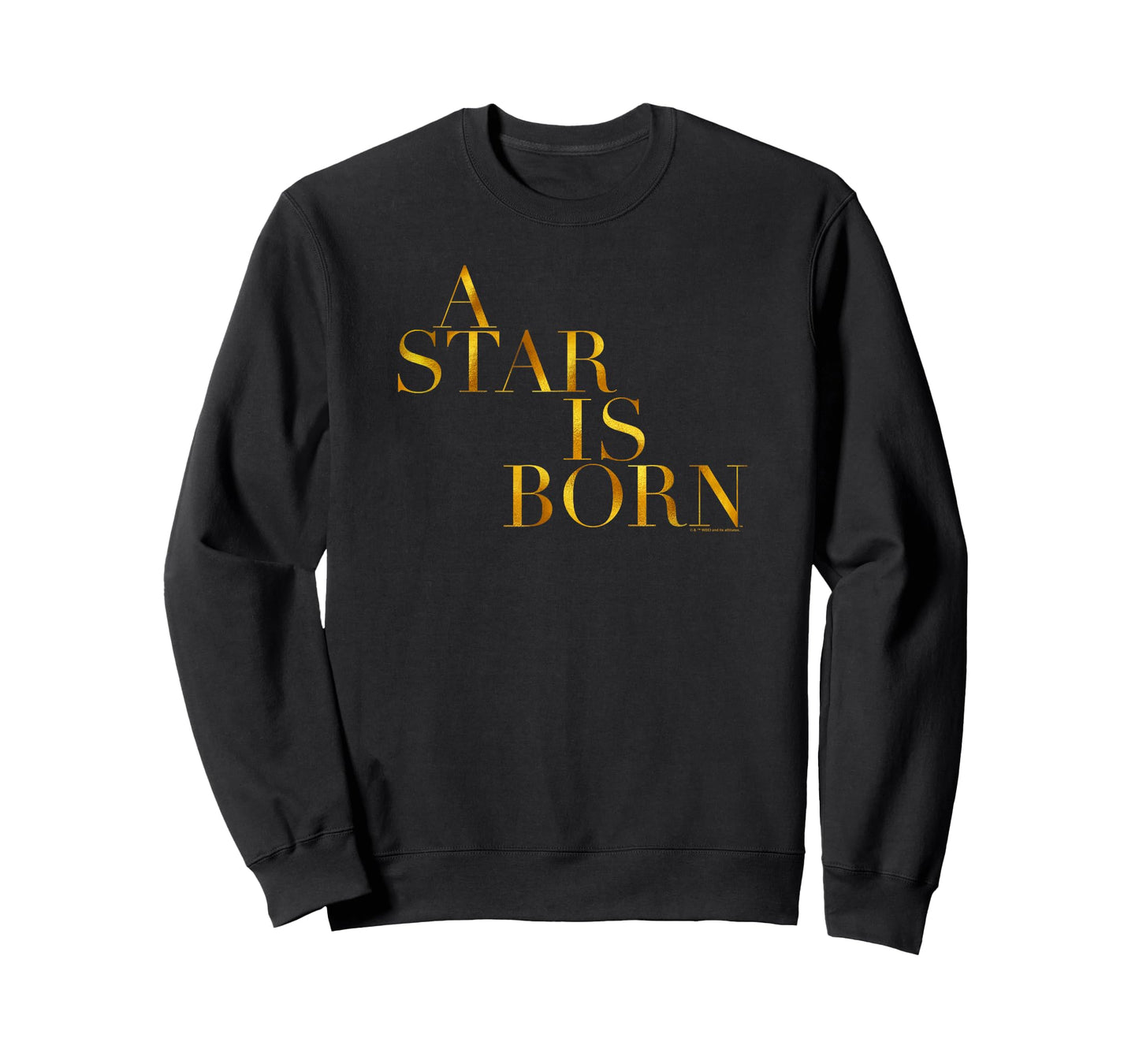 WB100 A Star Is Born Classic Gold Movie Logo T-Shirt