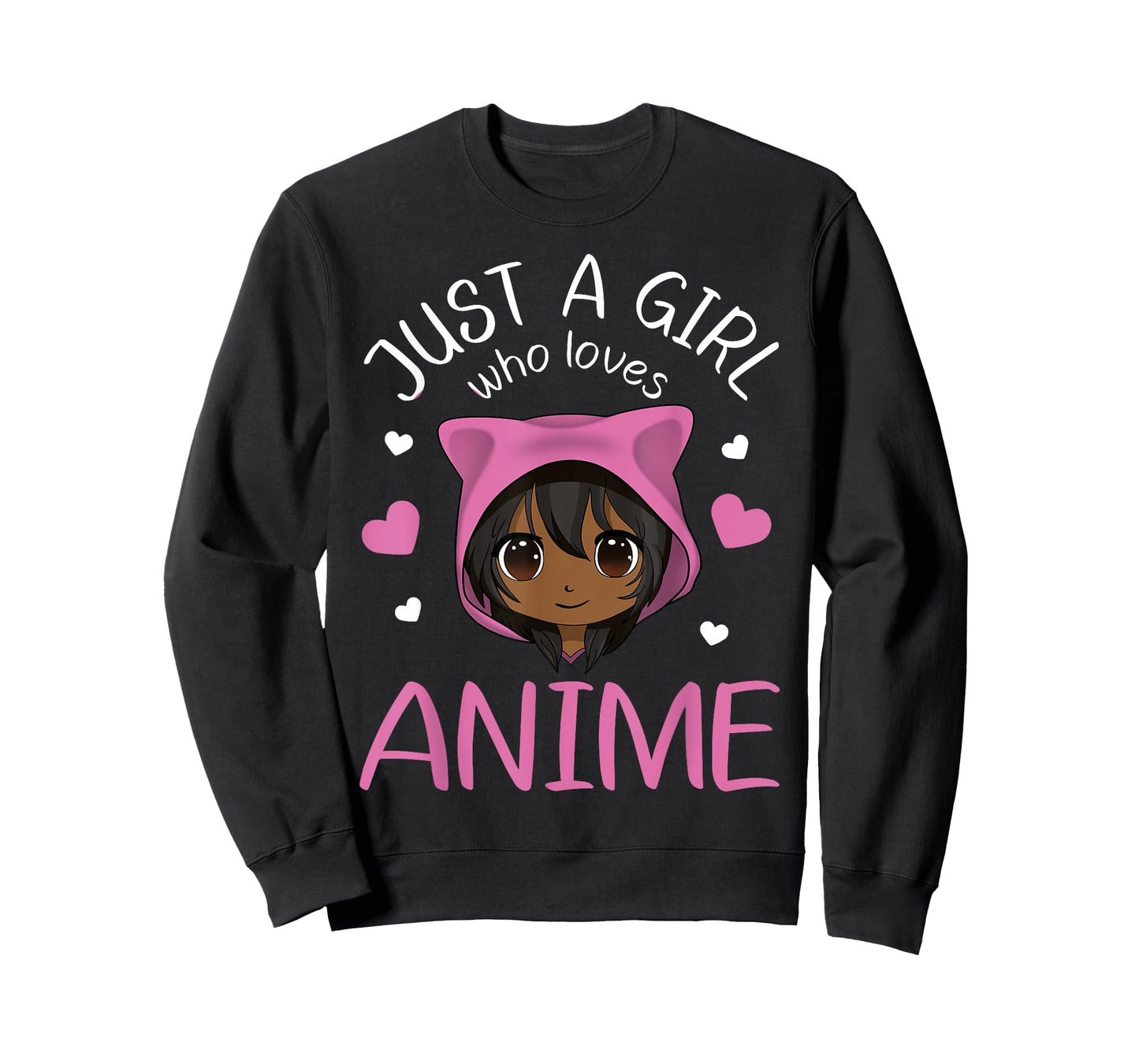 Just a Girl who Loves Anime African American T-Shirt Small