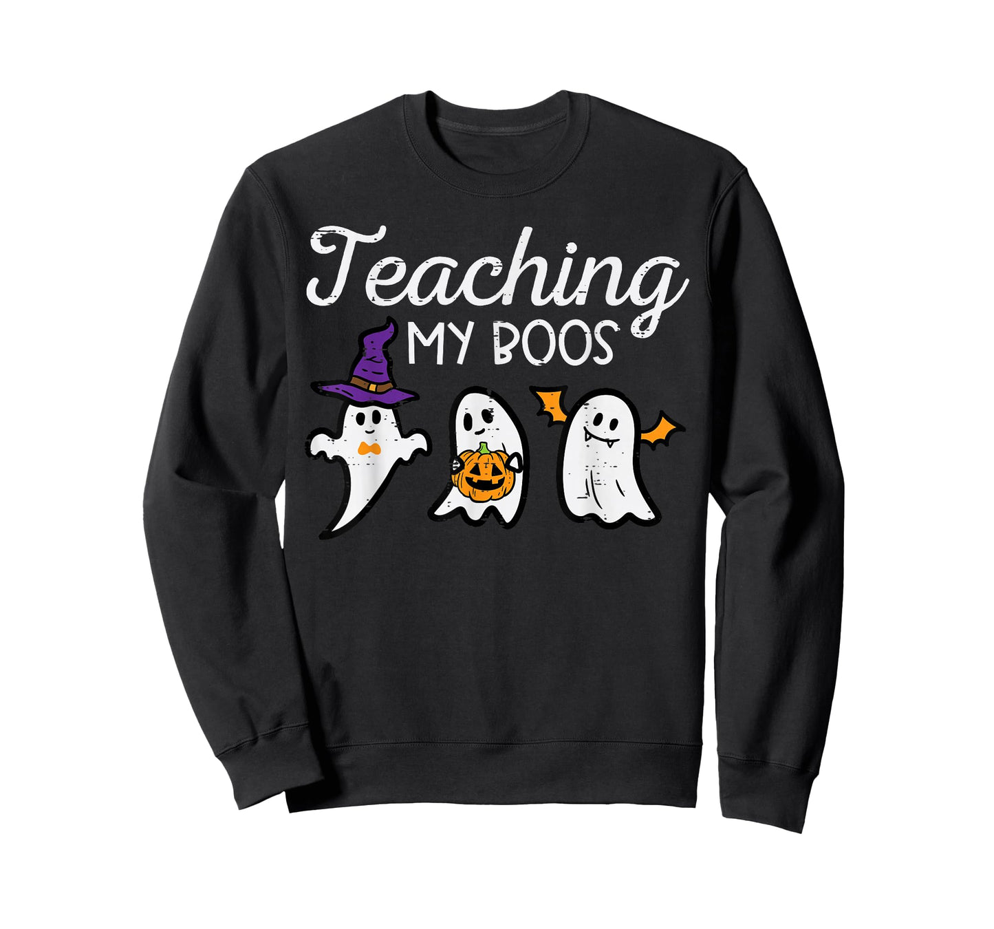 Halloween Ghost Teachers Teaching My Boos Costume Women Men T-Shirt