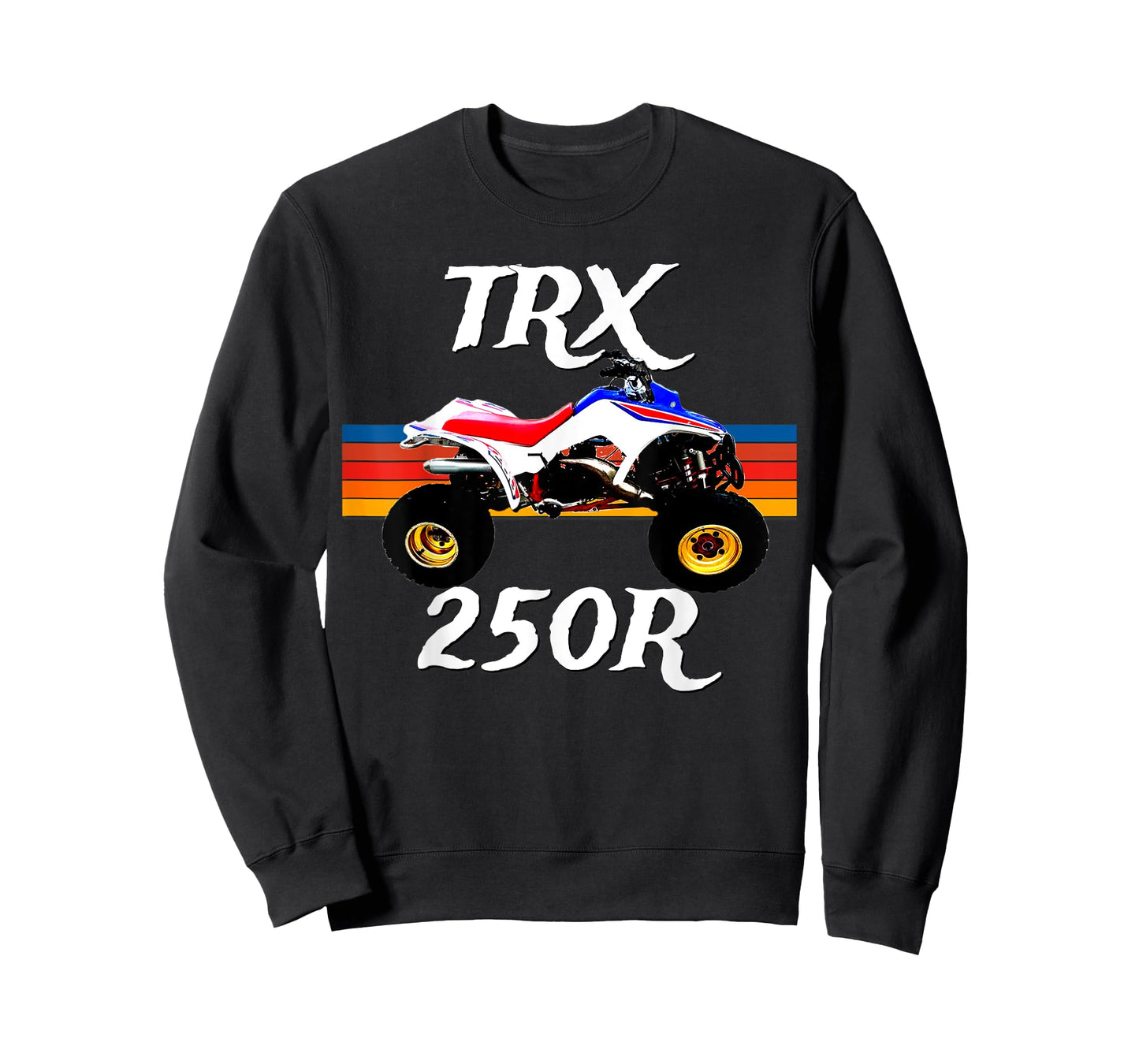 1986 Vintage Retro Four Wheeler ATV ATC TRX 250R T-Shirt, Small, Black