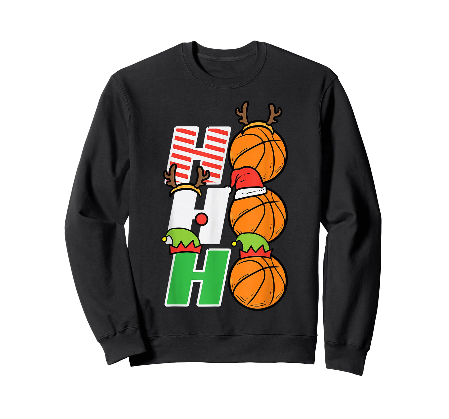 Christmas Basketball Ho Ho Ho Xmas Sports Men Boys Kids T-Shirt