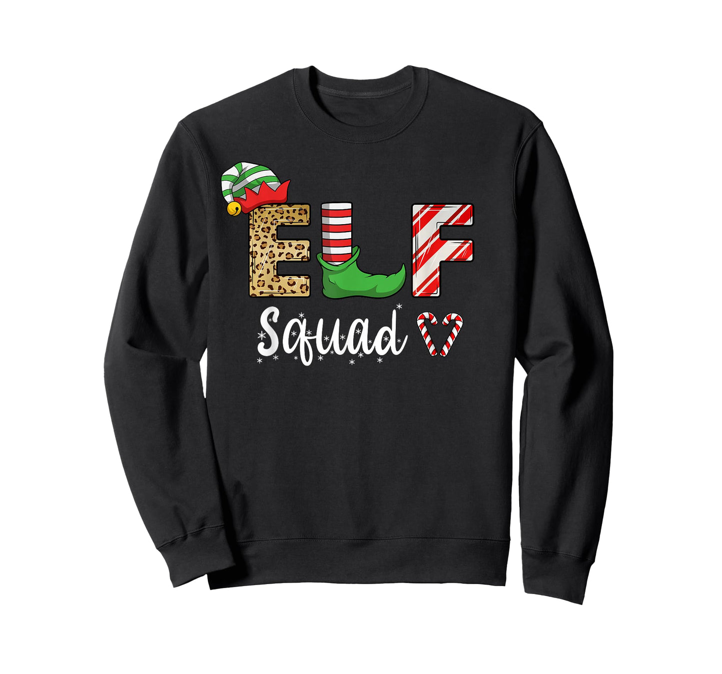 Elf Squad Christmas Matching Family Funny Elves Boys Girls T-Shirt