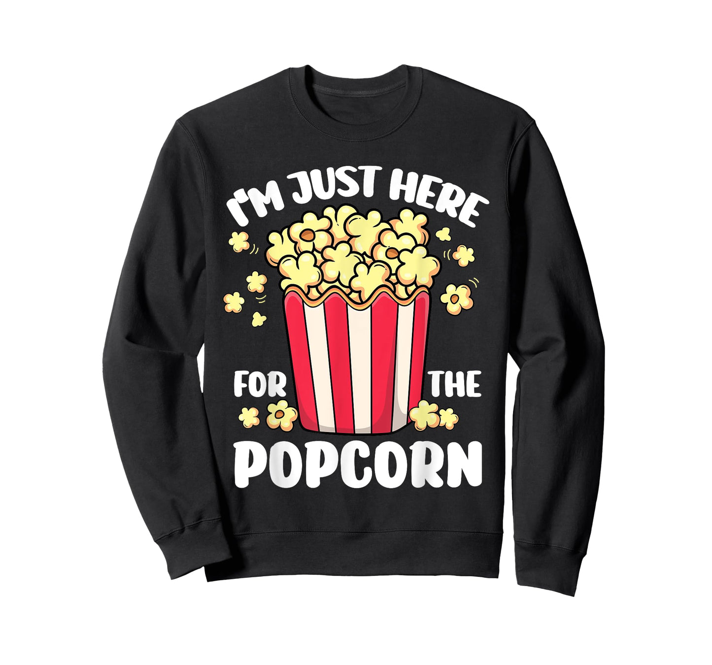 Funny I'm Just Here for the Popcorn Circus Movie Theater T-Shirt