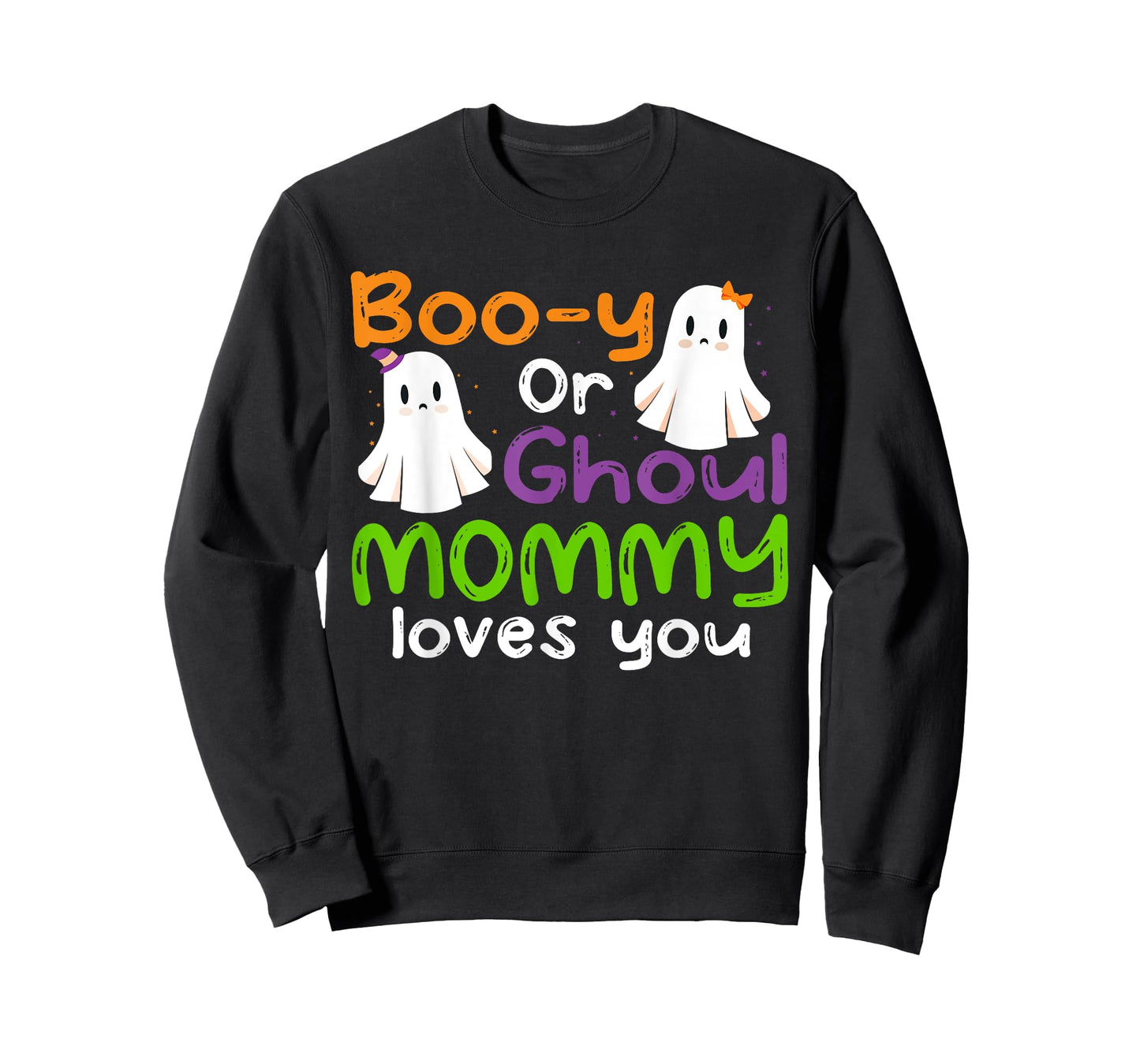Halloween Booy Or Ghoul Mommy Gender Reveal baby shower T-Shirt