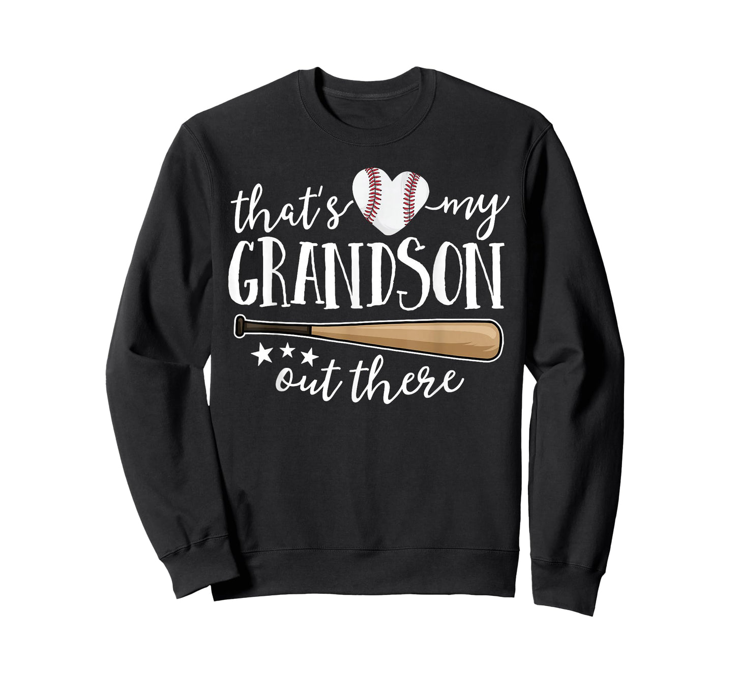 That's My Grandson Out There Gift Women Baseball Grandma T-Shirt