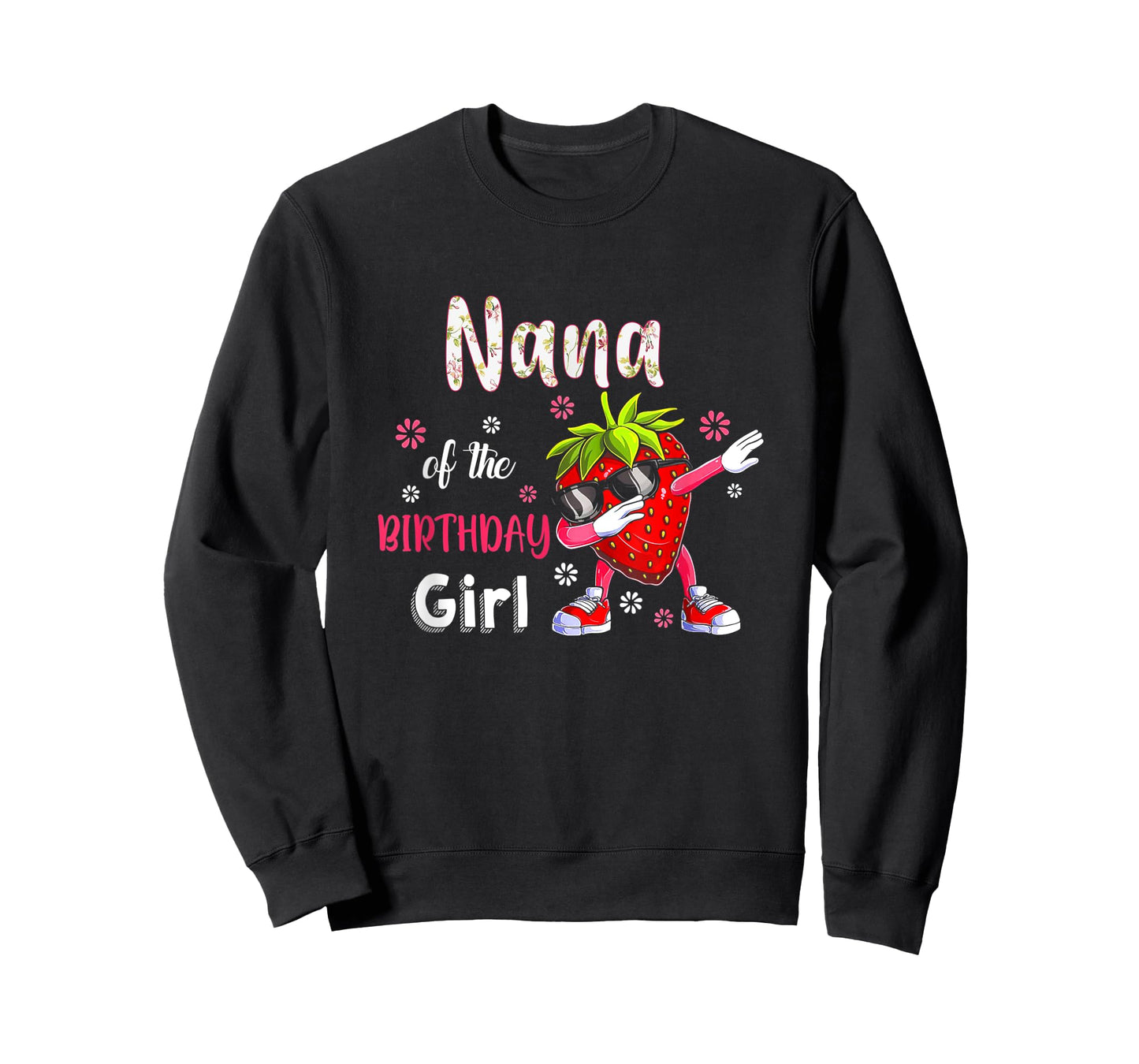Fruit Lovers Nana of the Birthday Girl Strawberry T-Shirt
