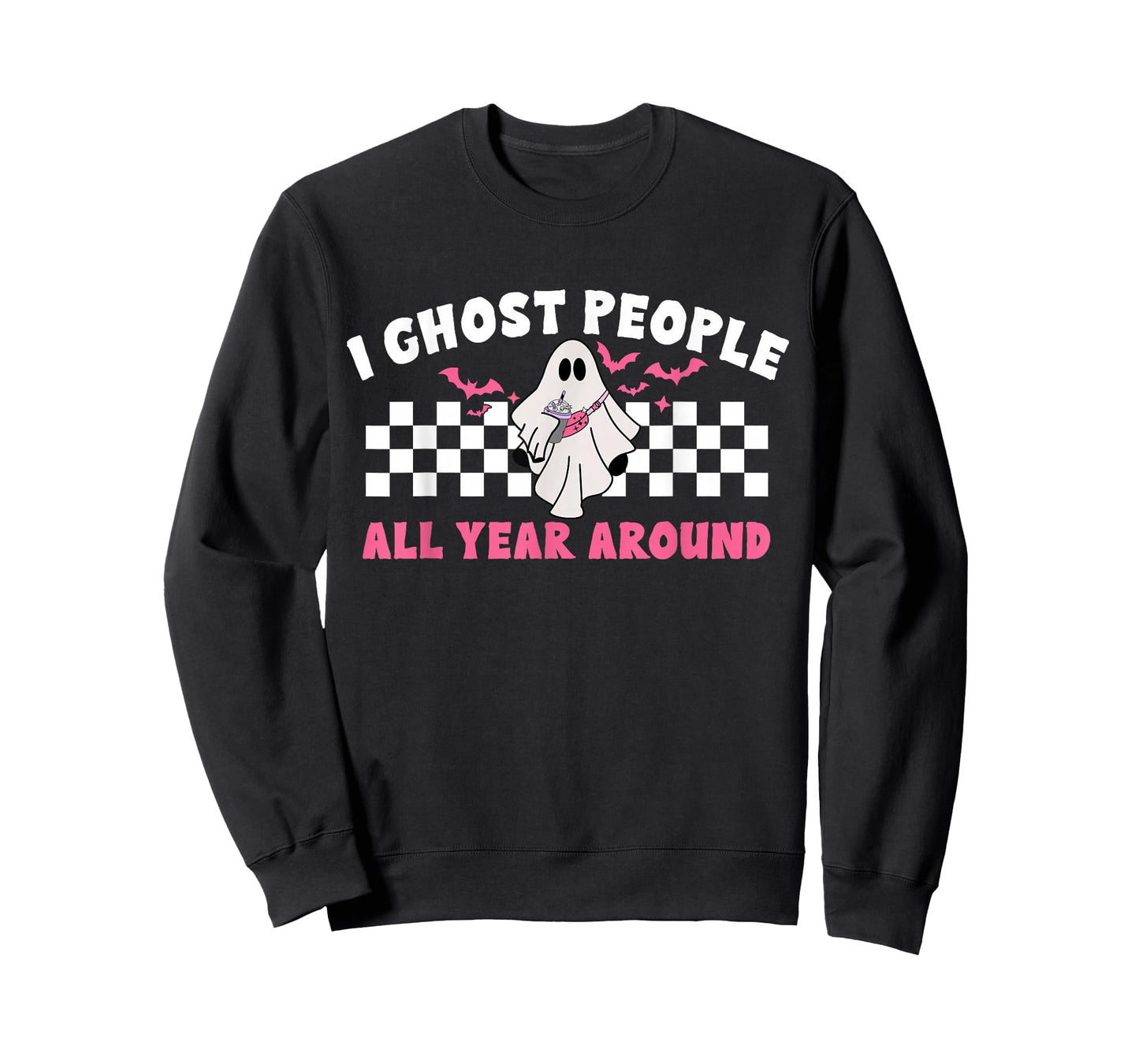 I Ghost People All Year Around Funny Ghosting Halloween T-Shirt