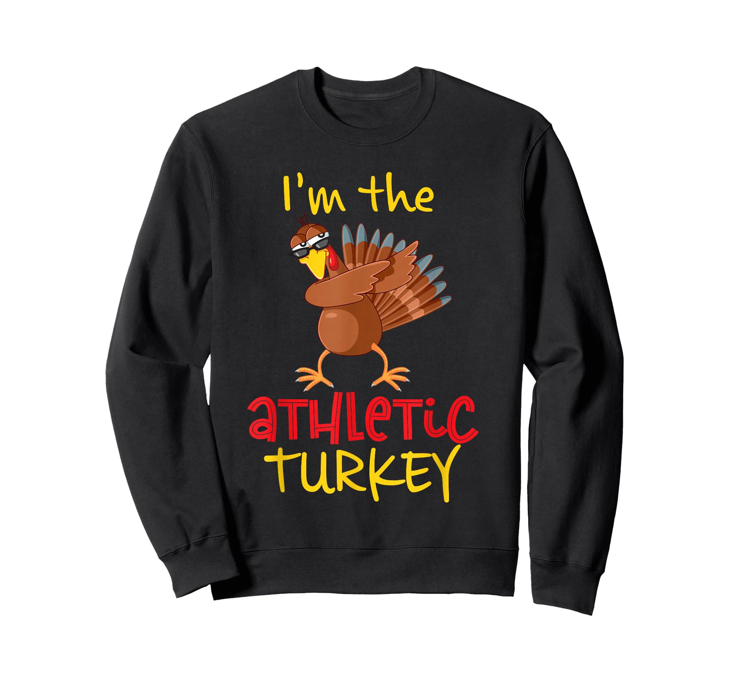 Family Matching Thanksgiving Costume Outfit Gifts Unisex Athletic Turkey Thanksgiving Party T-Shirt Black Small Classic Fit Short Sleeve Crew Neck U-Neck Printed Graphic Lightweight