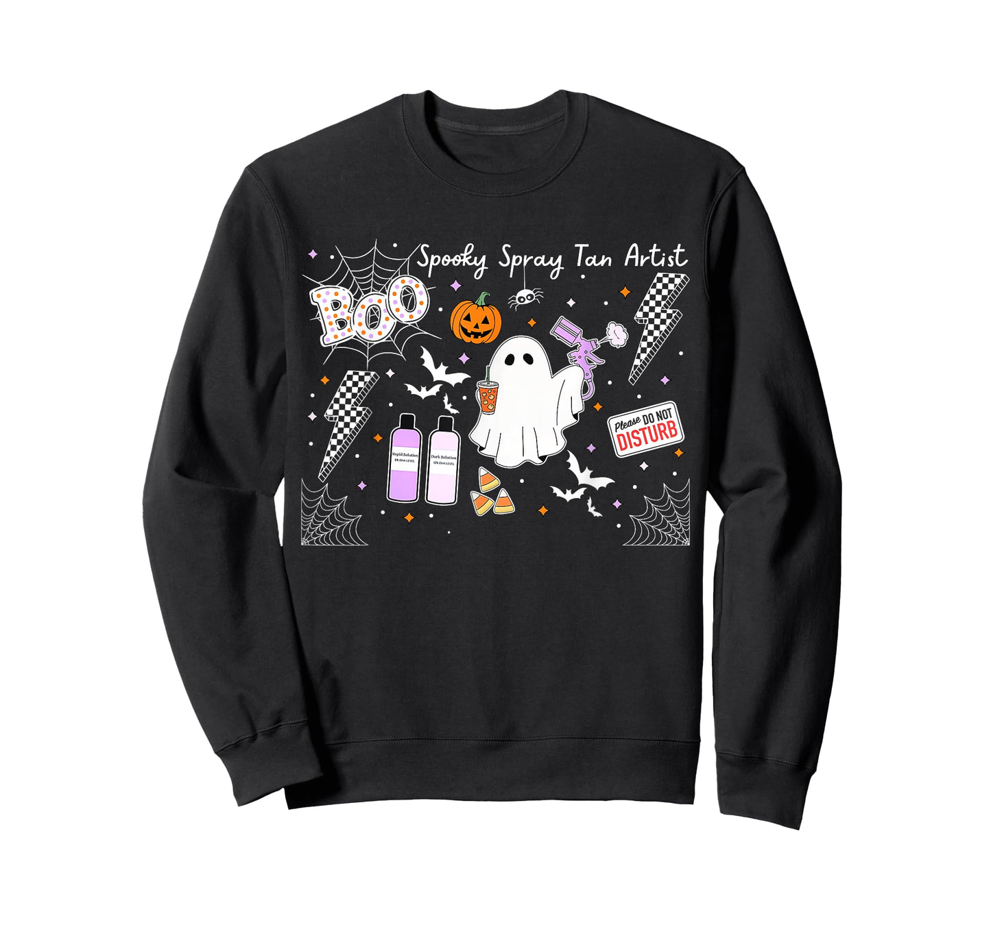 Spooky Spray Tan Artist Ghost Halloween Tanning Beauty Salon T-Shirt