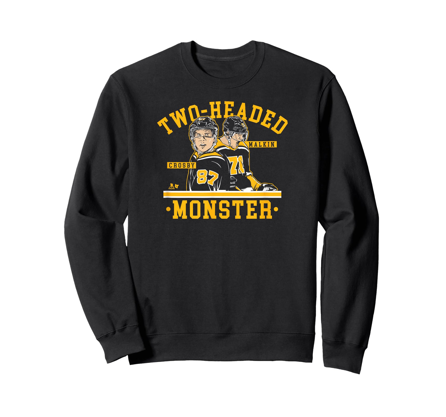 Crosby & Malkin - 2-Headed Monster - Pittsburgh Hockey T-Shirt