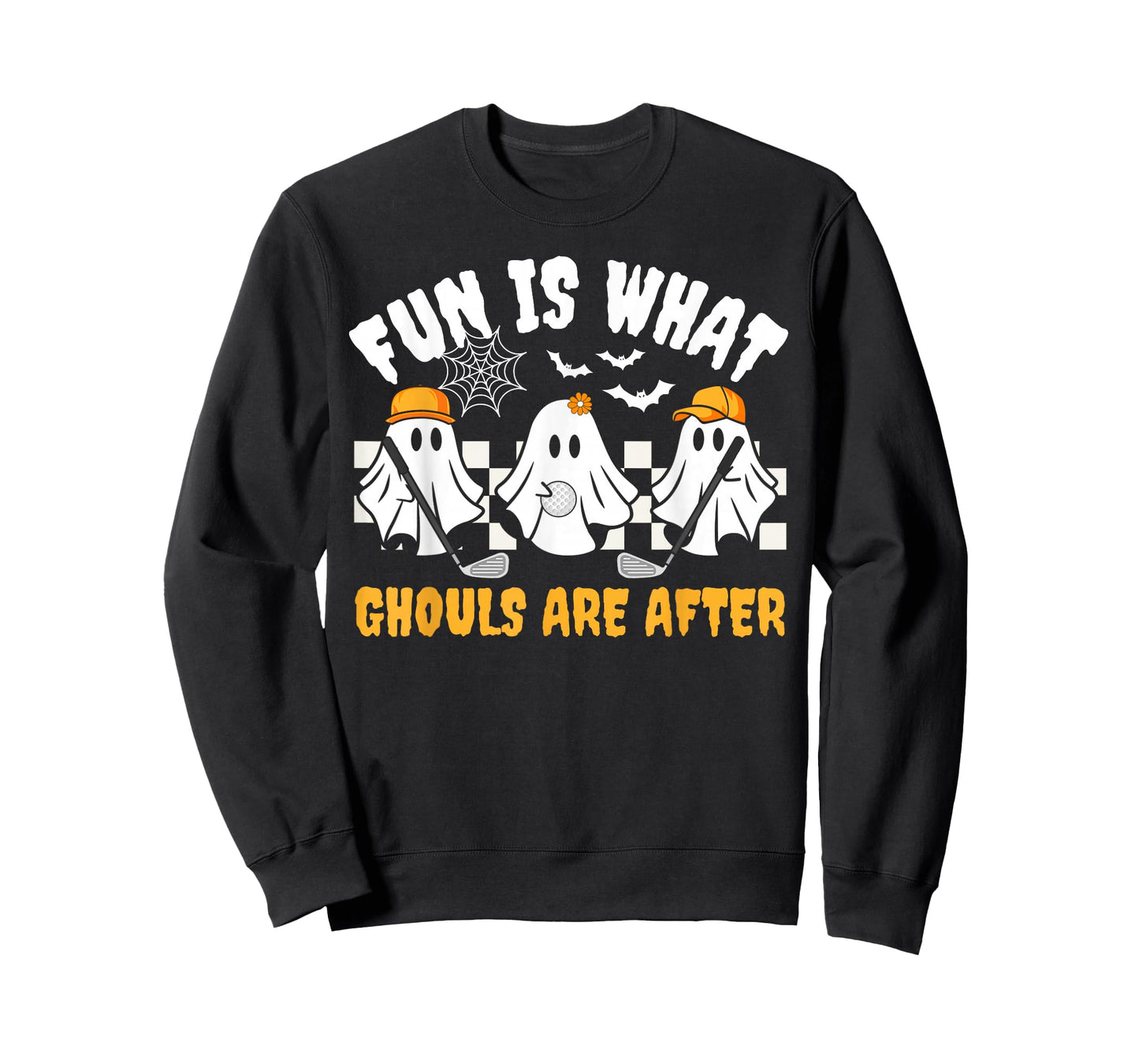 Ghost Golf Ball Player Funny Halloween Costume For Men Women T-Shirt