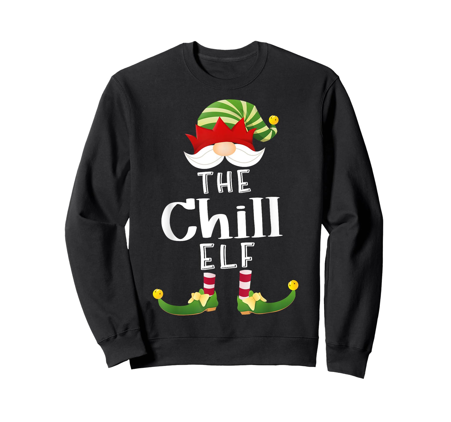 Chill Elf Group Christmas Funny Pajama Party T-Shirt