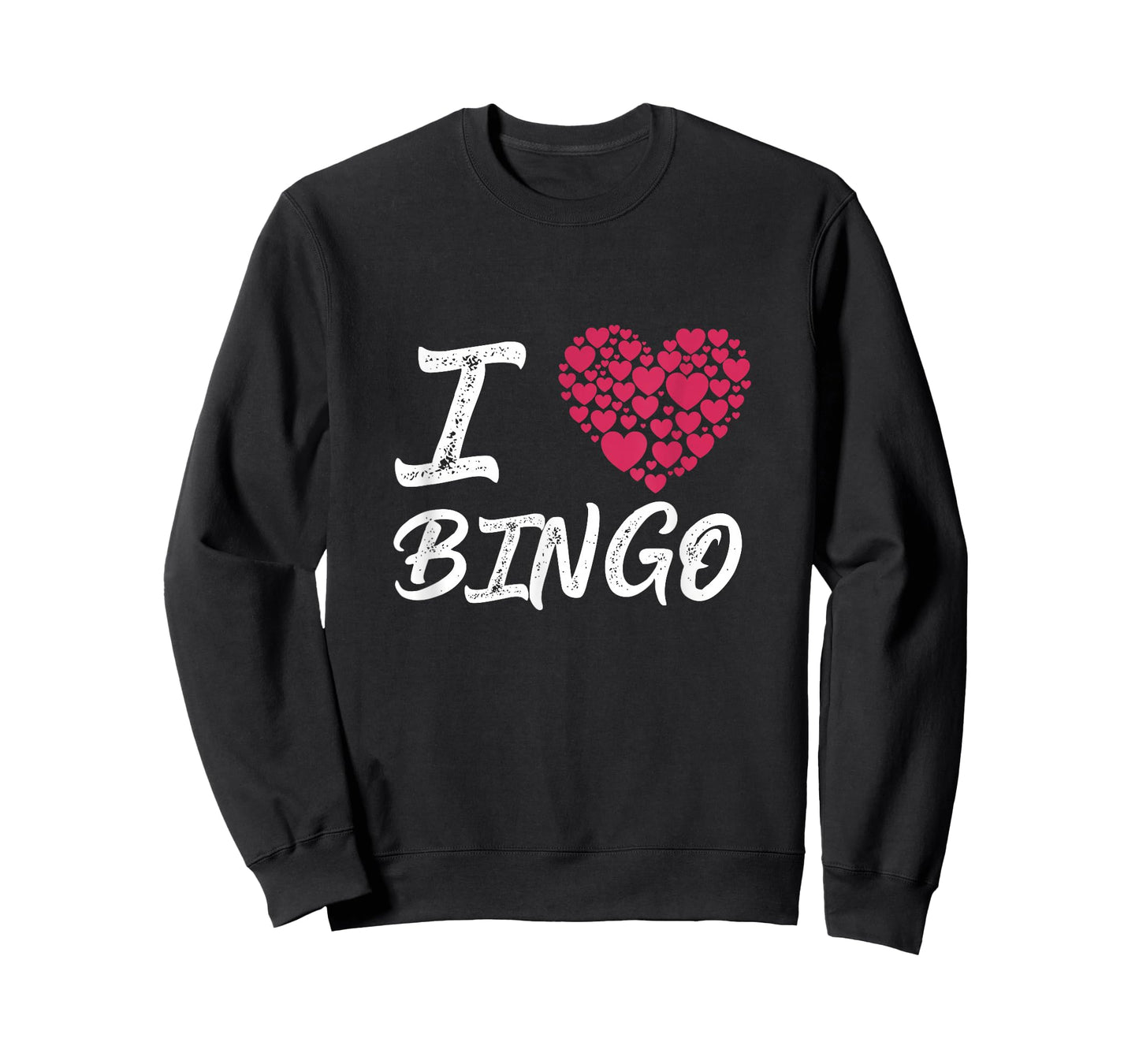I Love Bingo Heart Player Gambling Lottery Game T-Shirt