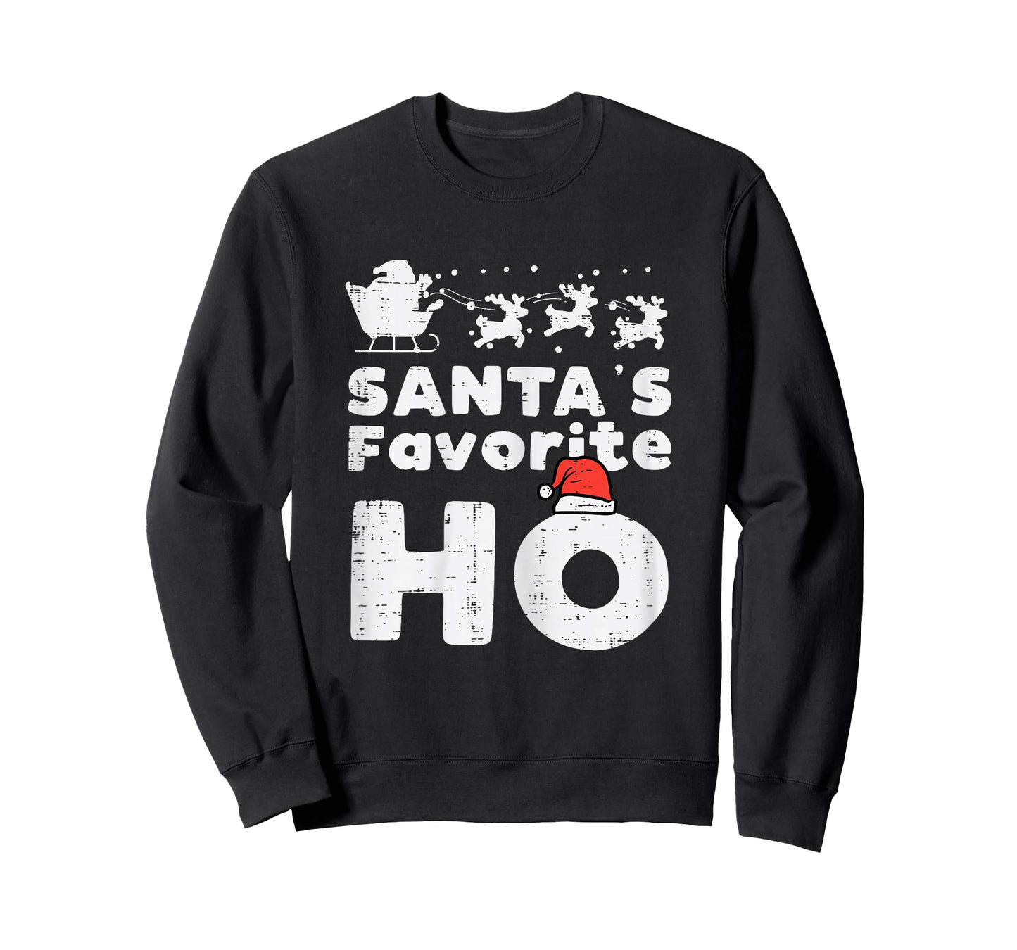Santas Favorite Funny Naughty Christmas Xmas Adult Women T-Shirt