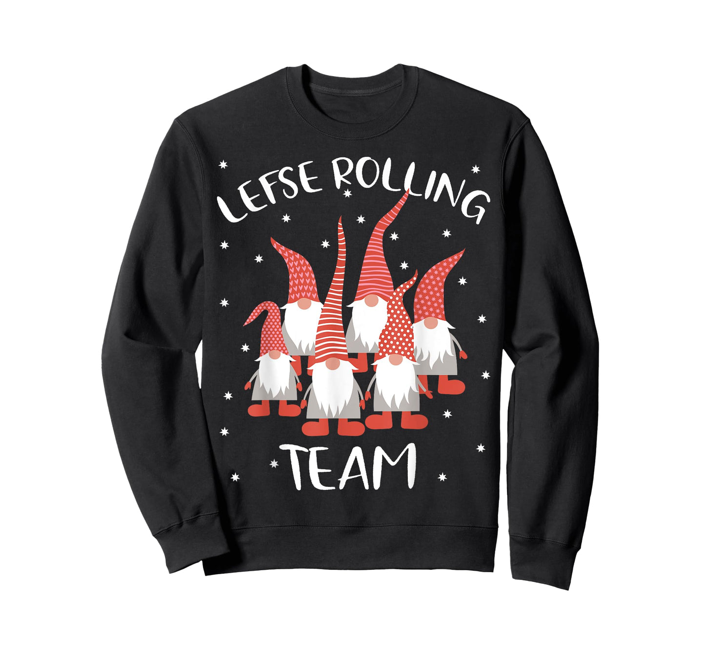 Lefse Rolling Team God Jul Gnome Tomte Xmas Santa Christmas T-Shirt
