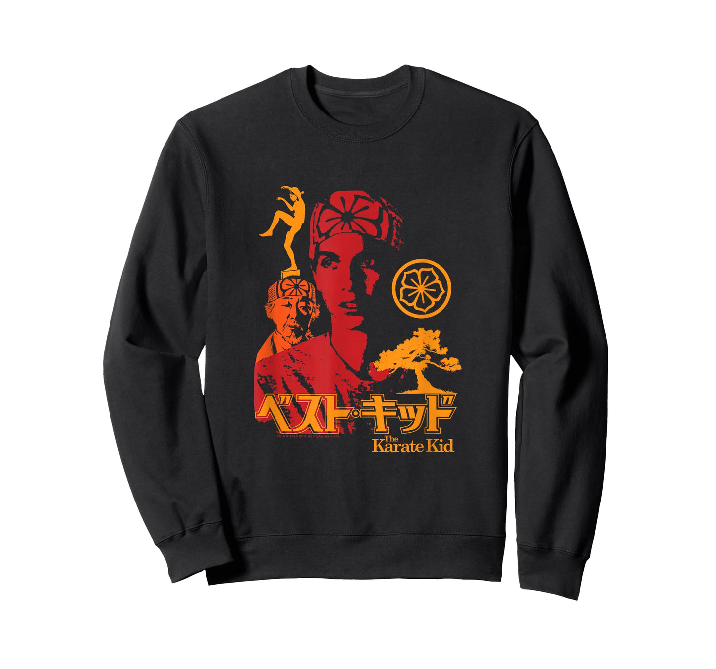 The Karate Kid Iconic Red Orange Yellow Collage Movie T-Shirt