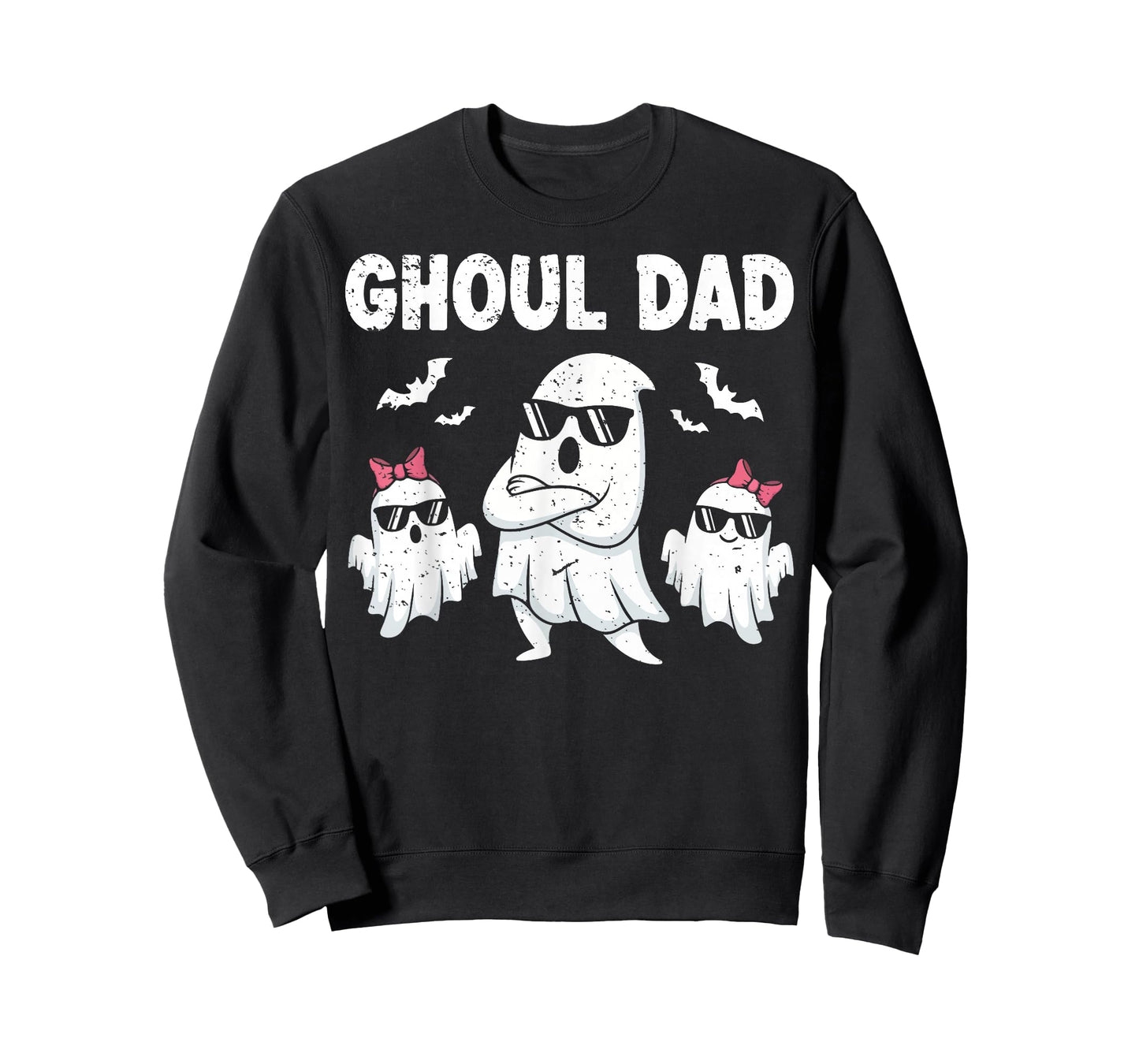 Ghoul Dad Vintage Ghost Funny Halloween Costume T-Shirt