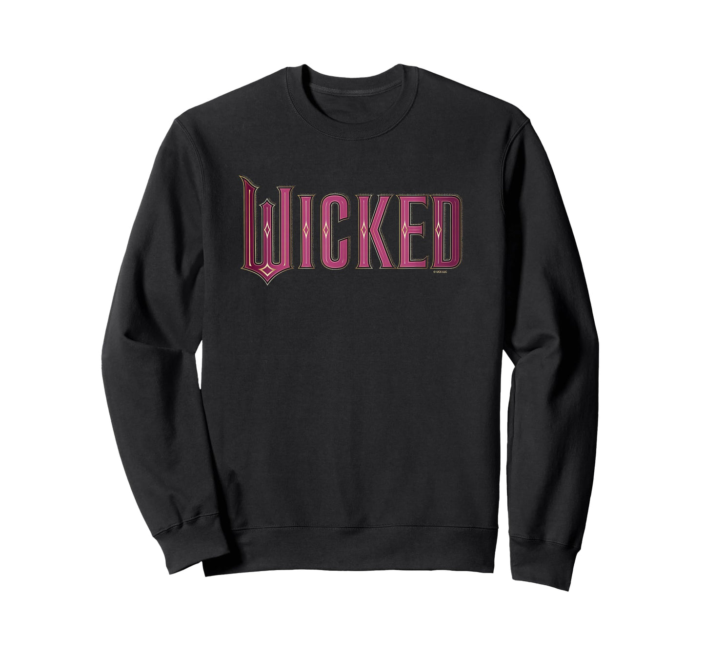 Wicked Movie Logo Glinda Pink and Gold T-Shirt