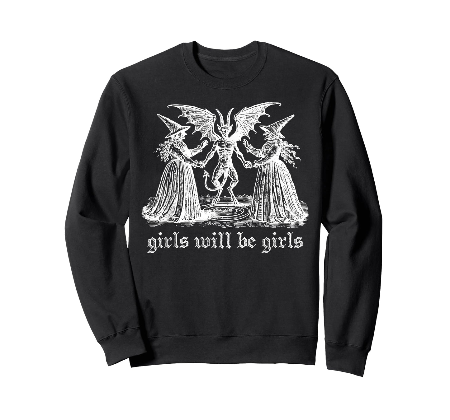 Witch Witches Halloween Girl Will Be Girls Spooky Devil T-Shirt
