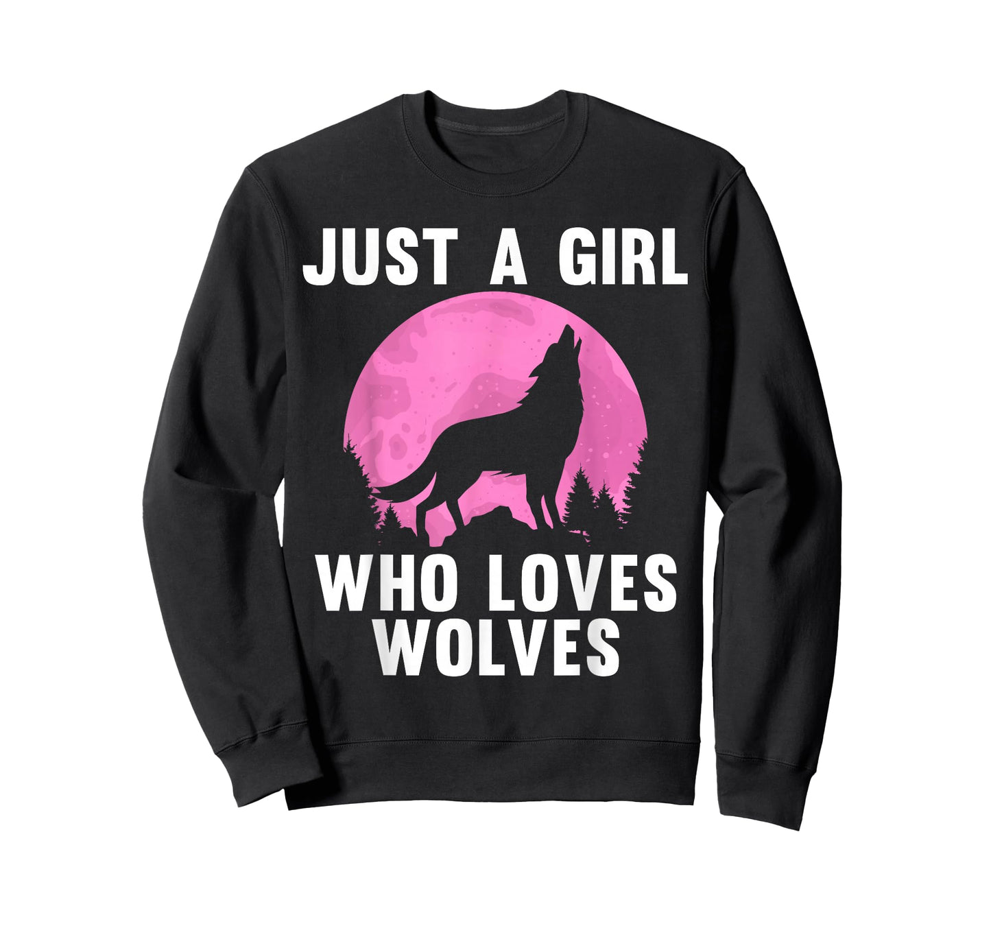 Cute Wolf Art for Women Girls Howling Wolves Wolf Lover T-Shirt