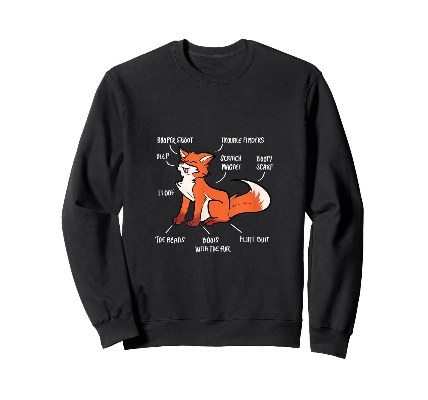 Anatomy Of A Fox Fox Lover T-Shirt