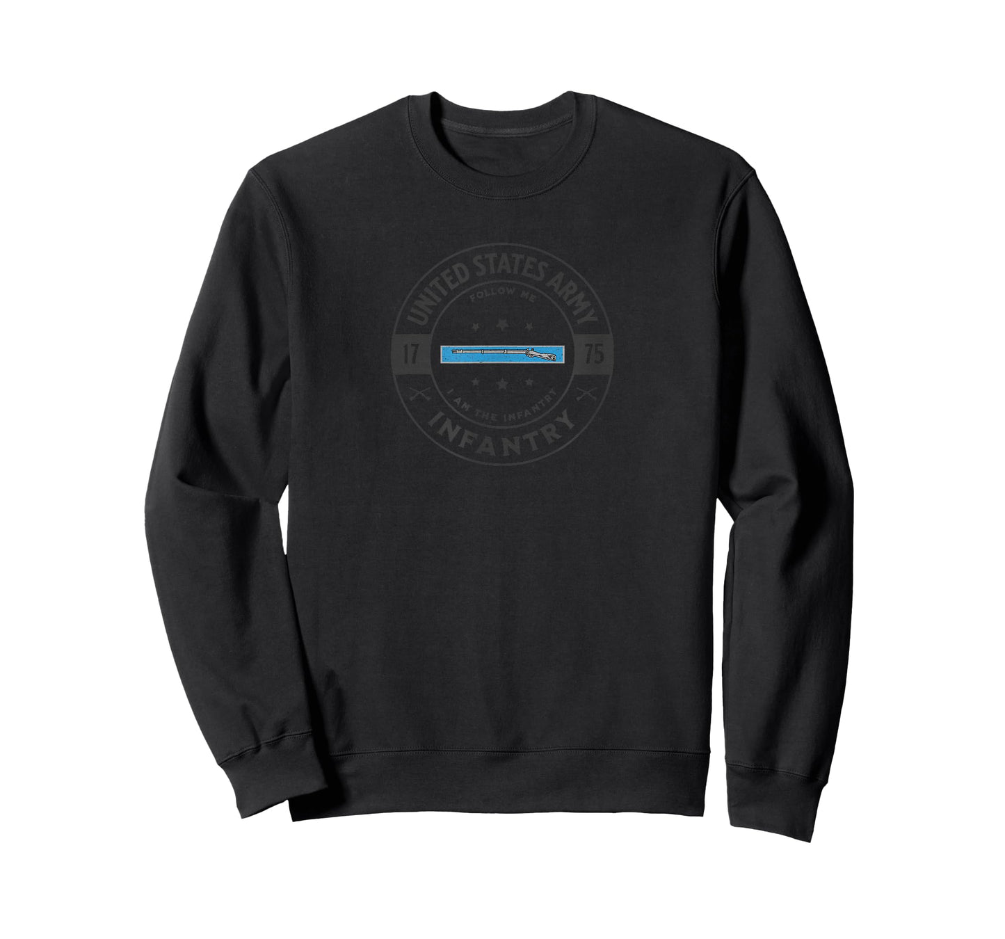 US Army Expert Infantry Badge Black Washed T-Shirt