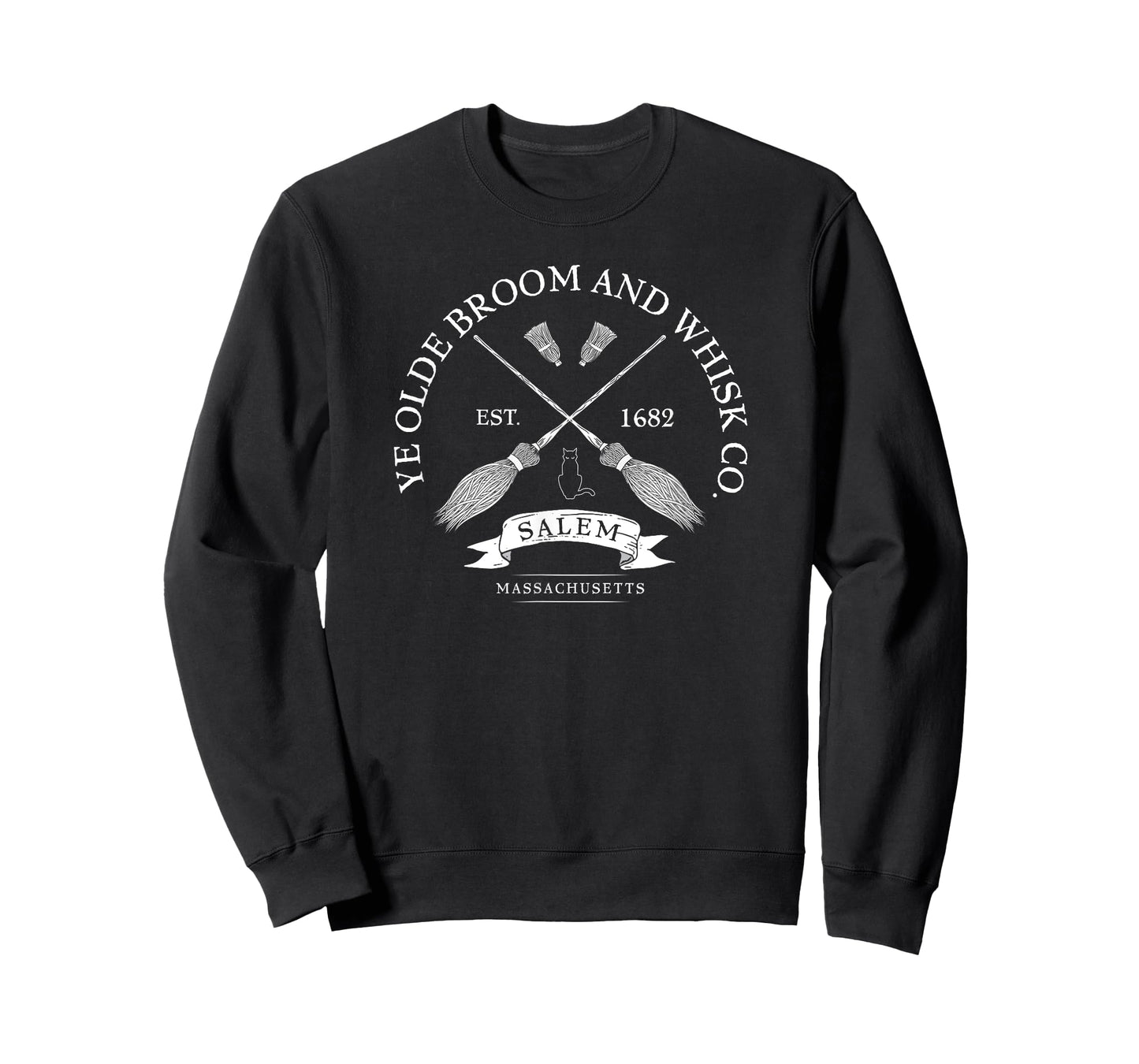 Ye Olde Broom Co - Salem Mass. Est 1682 Halloween T Shirt T-Shirt