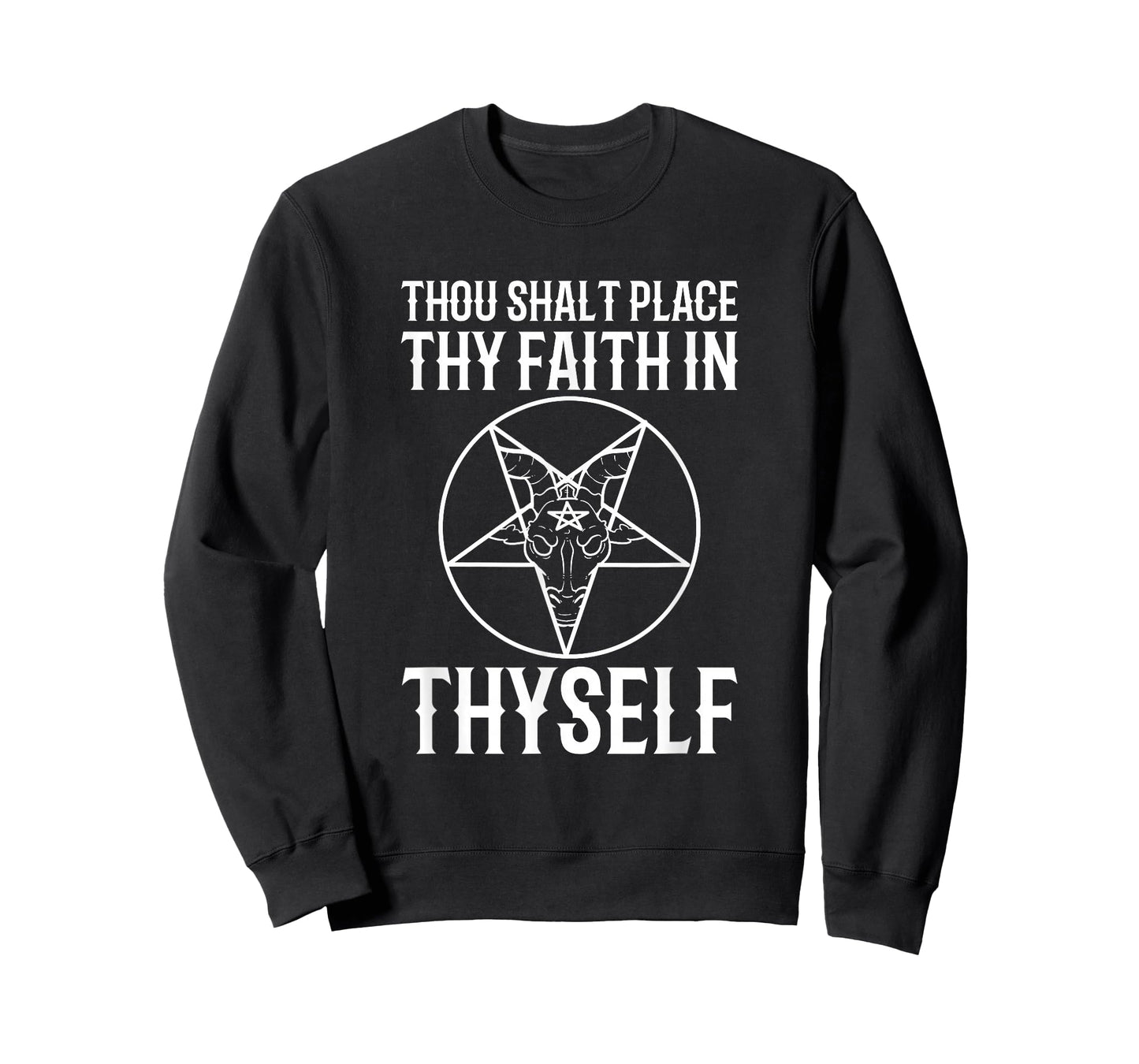 Inverted Pentagram Occult Goth Funny Baphomet T-Shirt