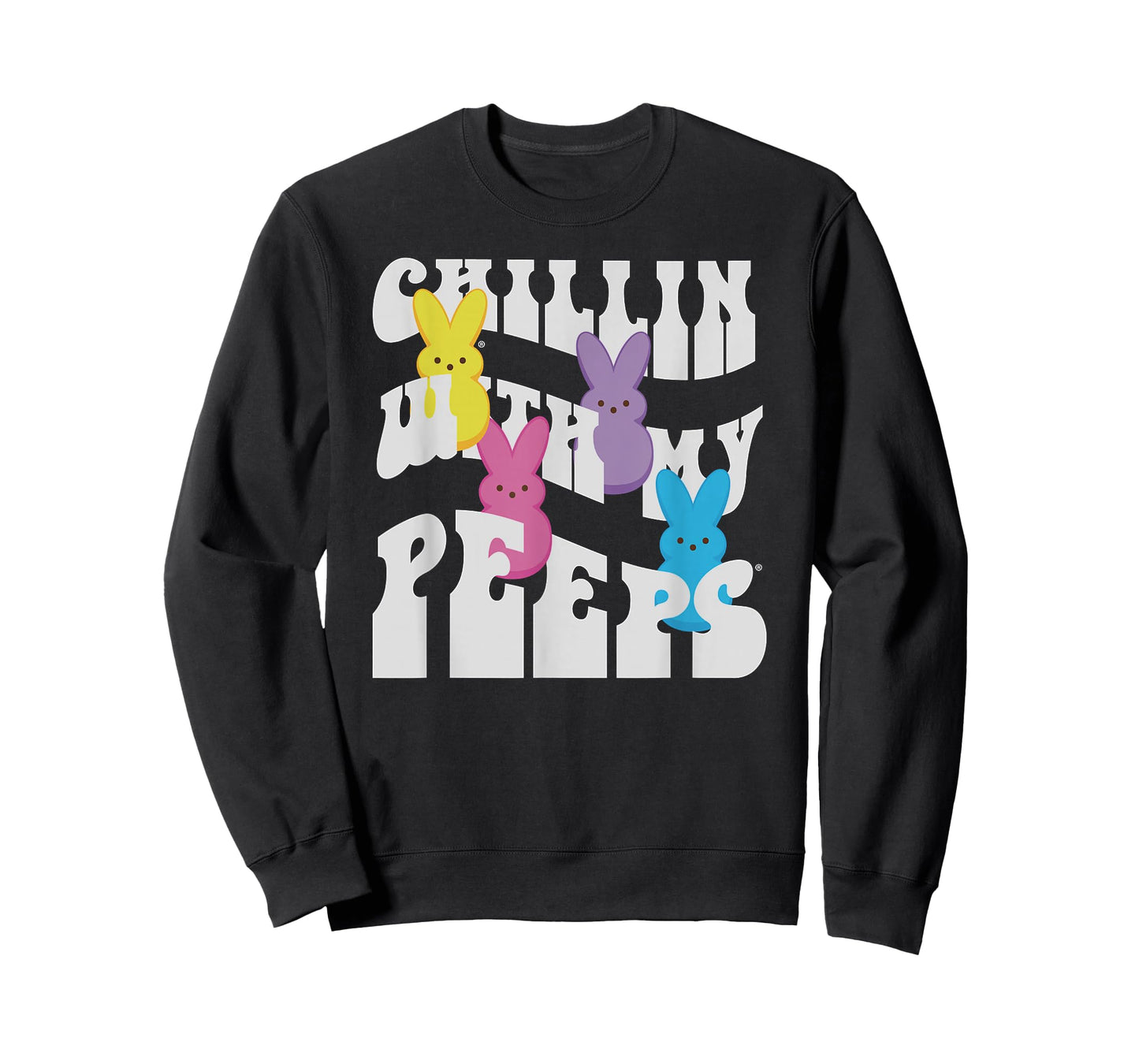 Peeps Easter Chillin' With My Peeps Groovy Group T-Shirt