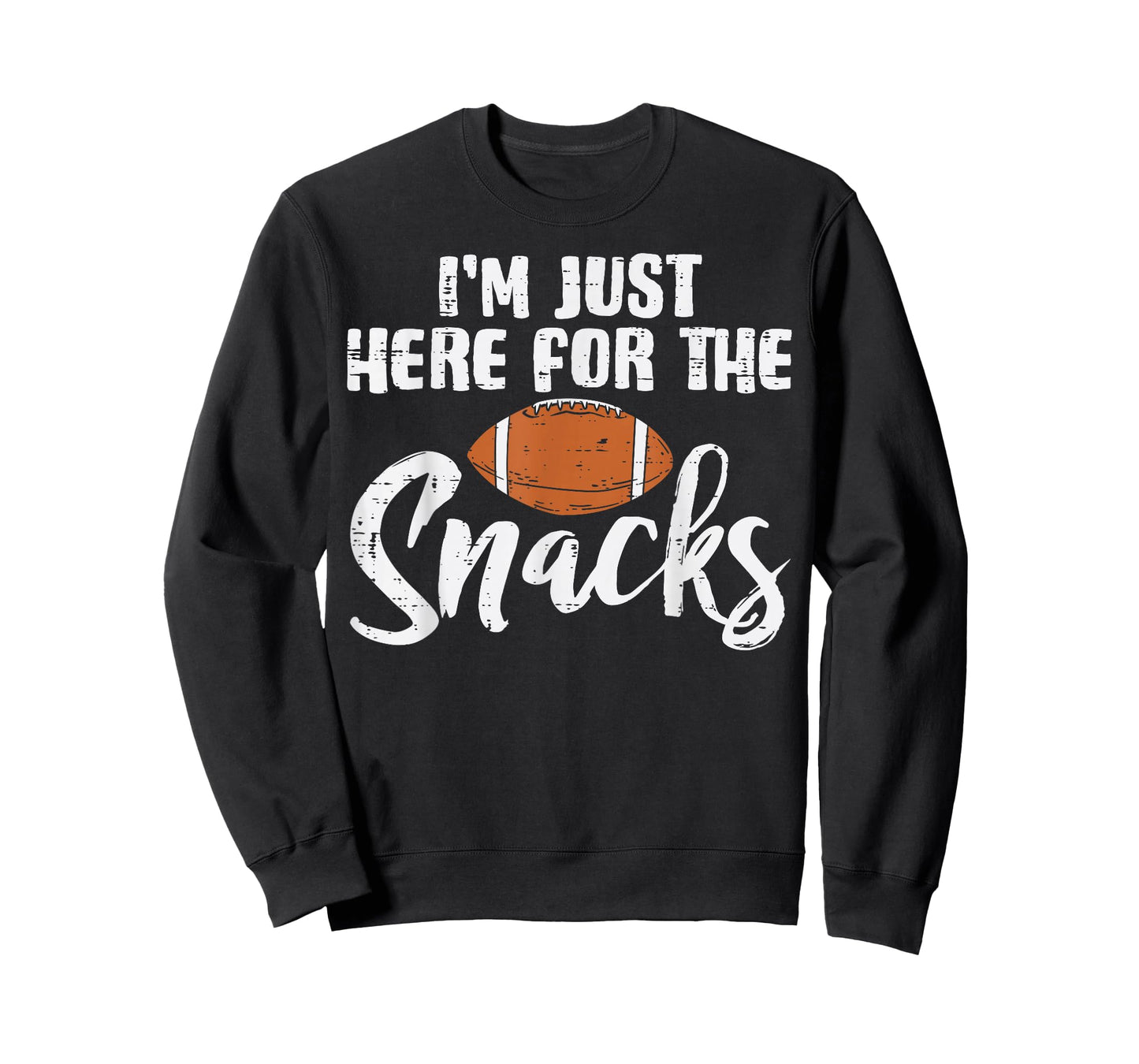Just Here For The Snacks American Football Funny Women Kids T-Shirt